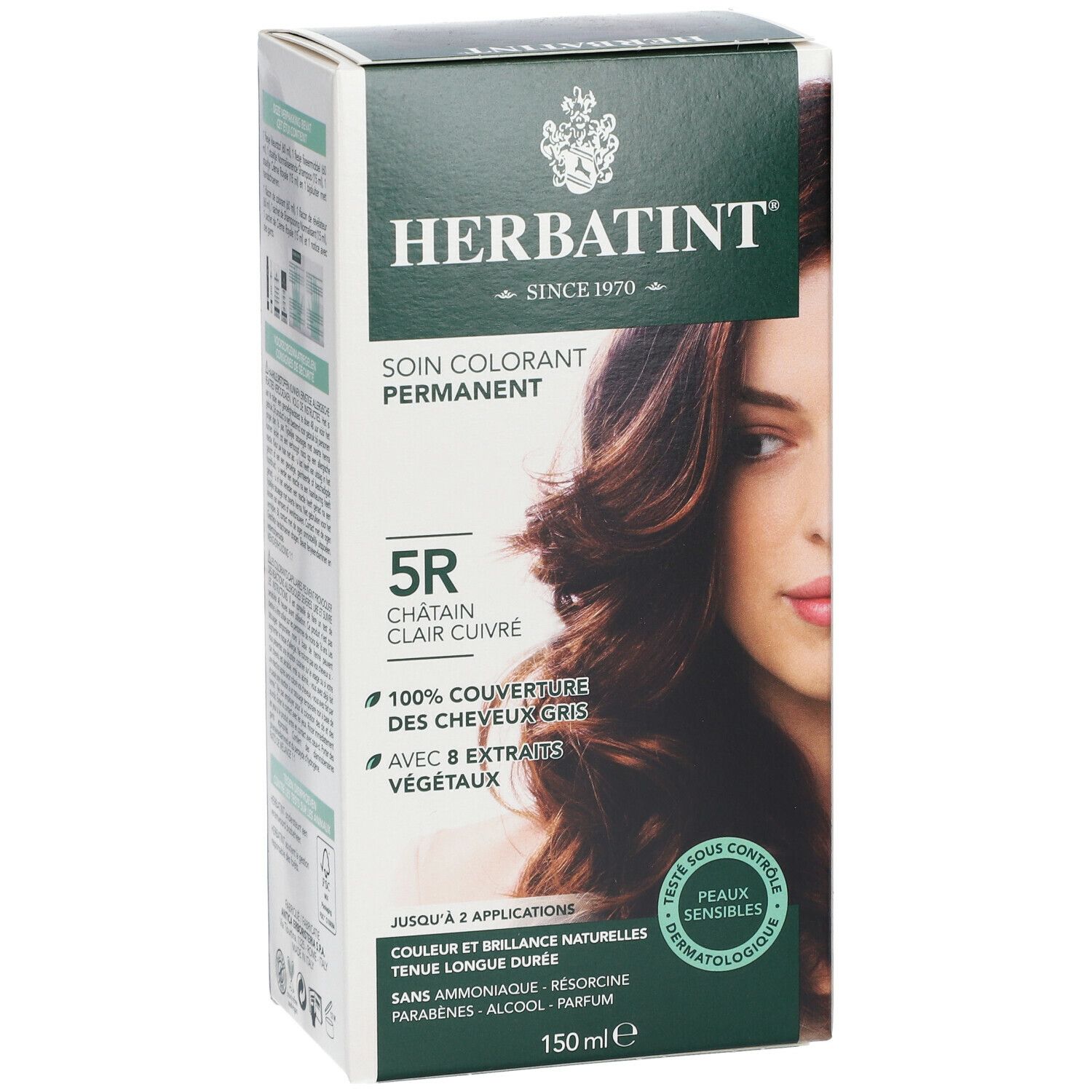 Herbatint Soin Colorant Permanent Ch Tain Clair Cuivre R Ml