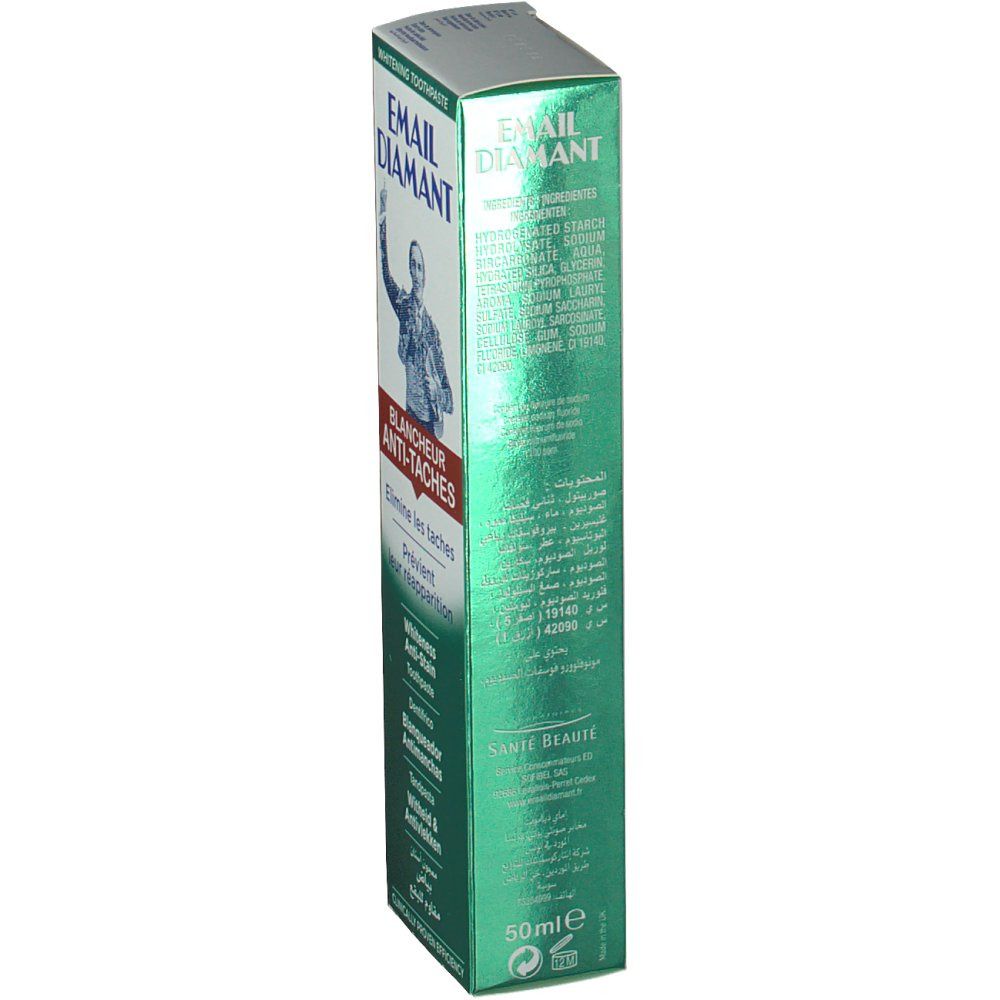 Email Diamant Dentifrice Blancheur Anti Tâches 50 ml Redcare Pharmacie