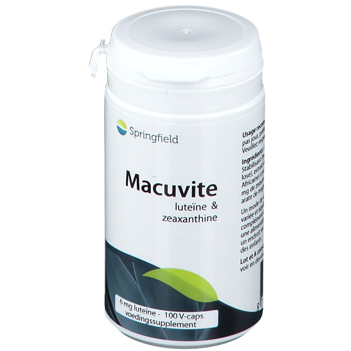 Springfield Macuvite lutéine zéaxanthine 100 pc s Redcare Pharmacie