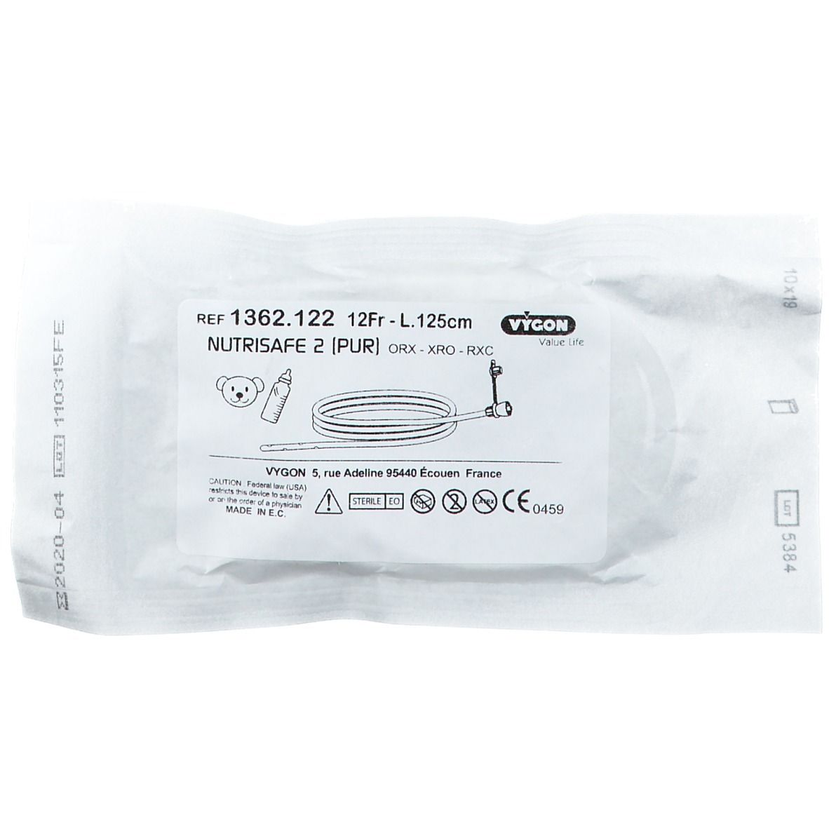 Vygon Nutrisafe 2 Sonde Pur Ch12 125cm 1362122 1 Pc S Redcare Pharmacie