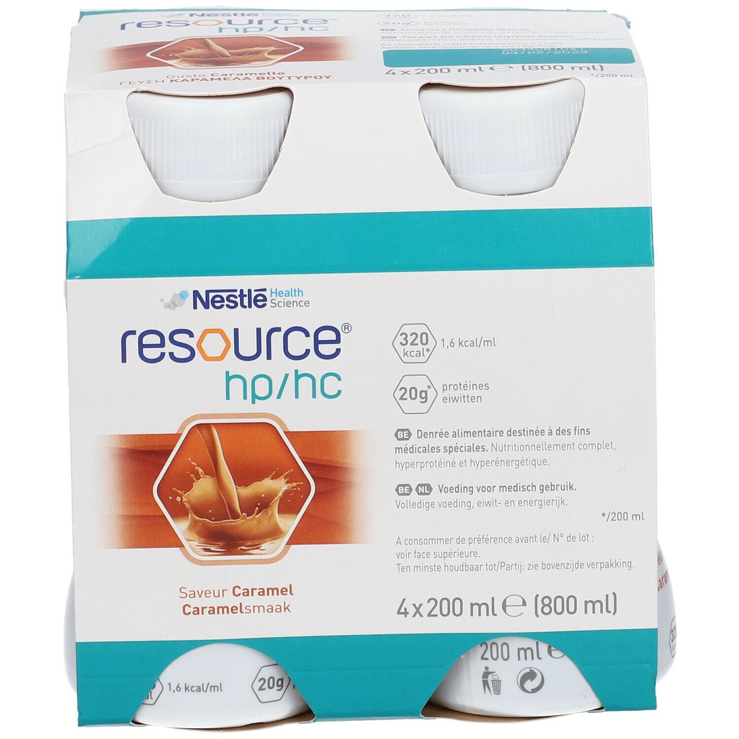 Resource HP HC Caramel 4x200 Ml Redcare Pharmacie