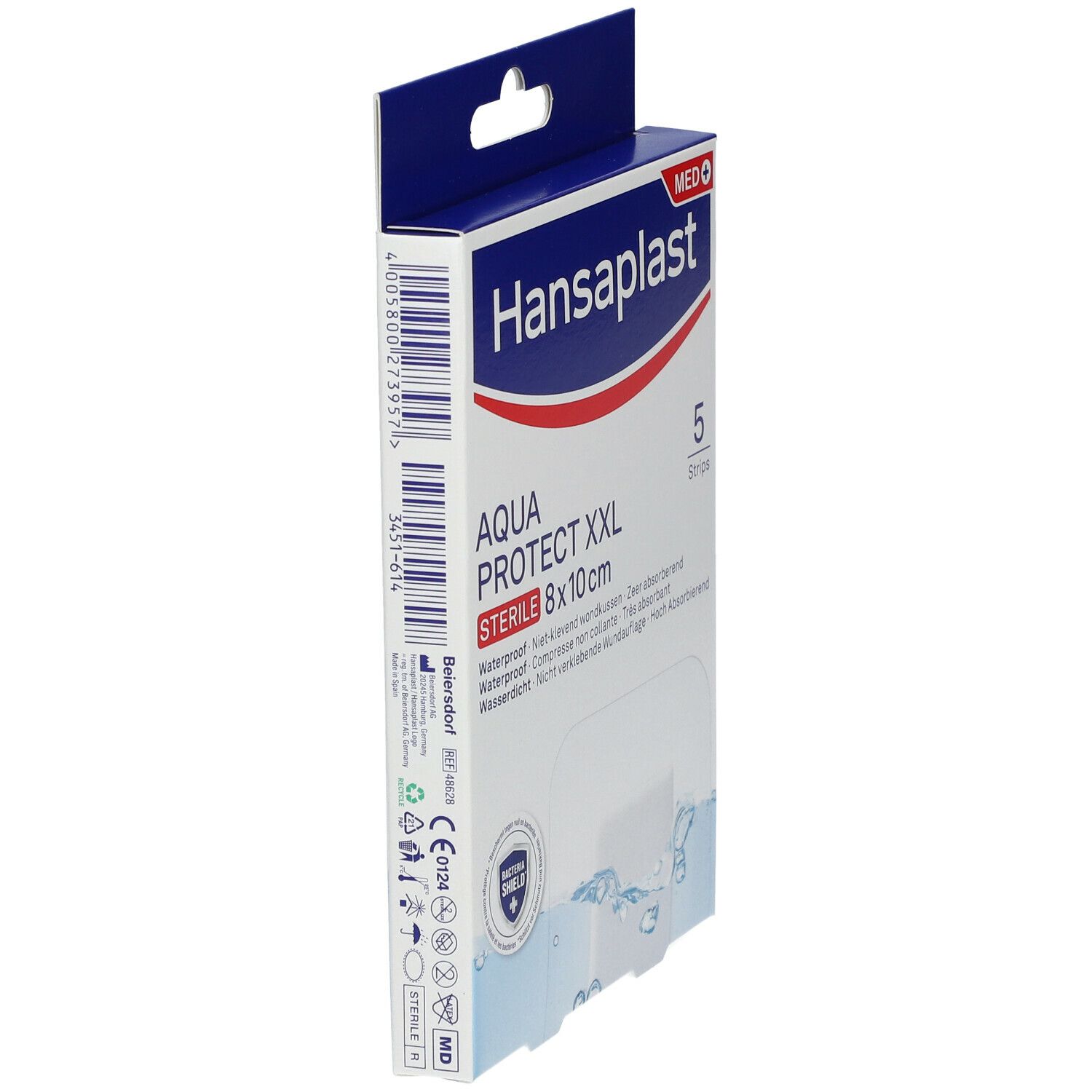 Hansaplast Aquaprotect XXL Stérile 8 x 10 cm 5 pc s Redcare Pharmacie