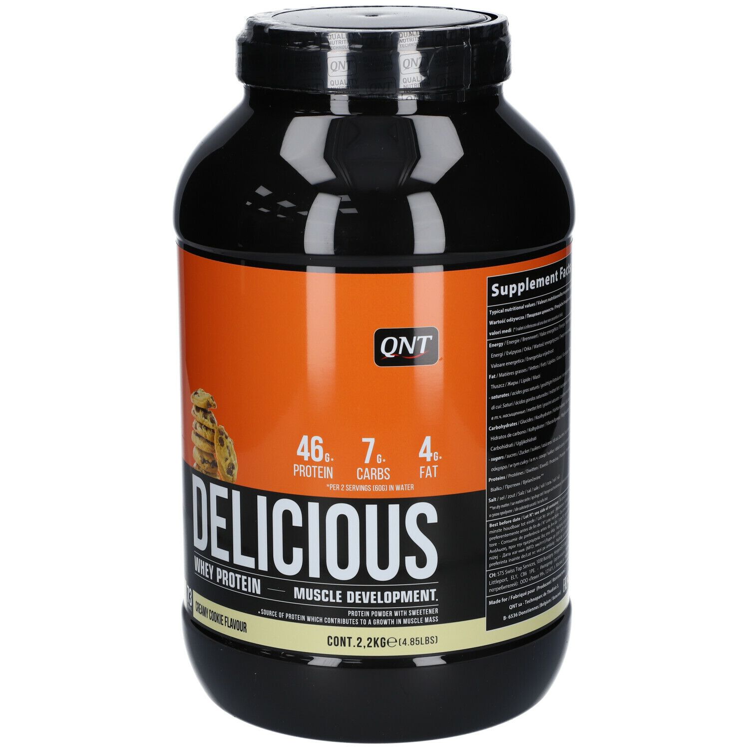 Qnt Delicious Whey Protein Creamy Cookie Kg Redcare Pharmacie