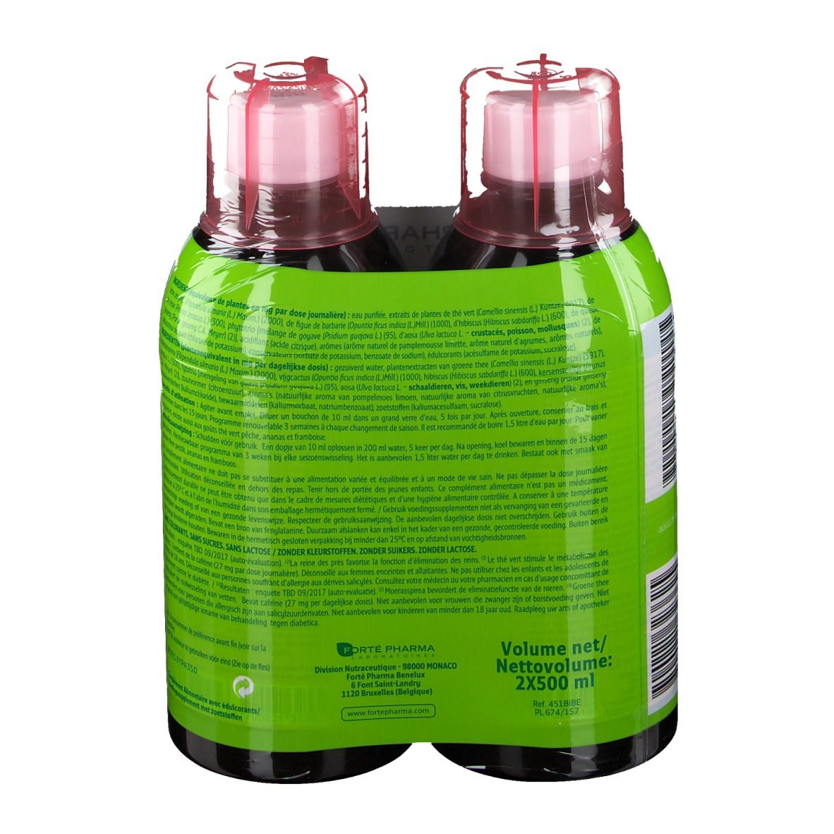 Forté Pharma TurboDraine Agrumes 2x500 ml Redcare Pharmacie