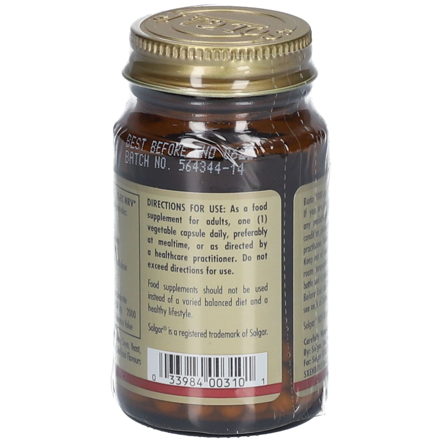 Solgar Biotine G Pc S Redcare Pharmacie