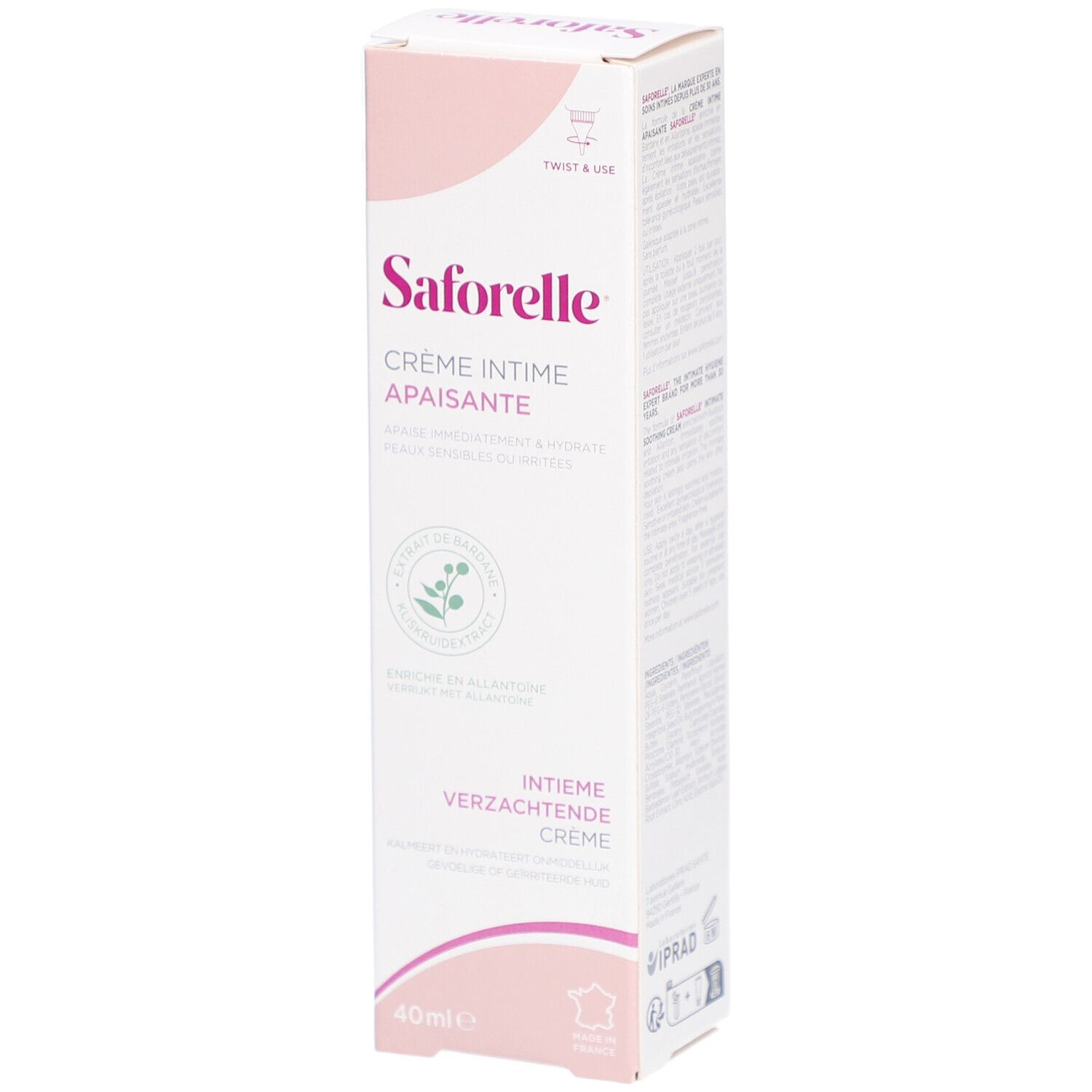 Saforelle Crème Apaisante Intime 40 ml Redcare Pharmacie