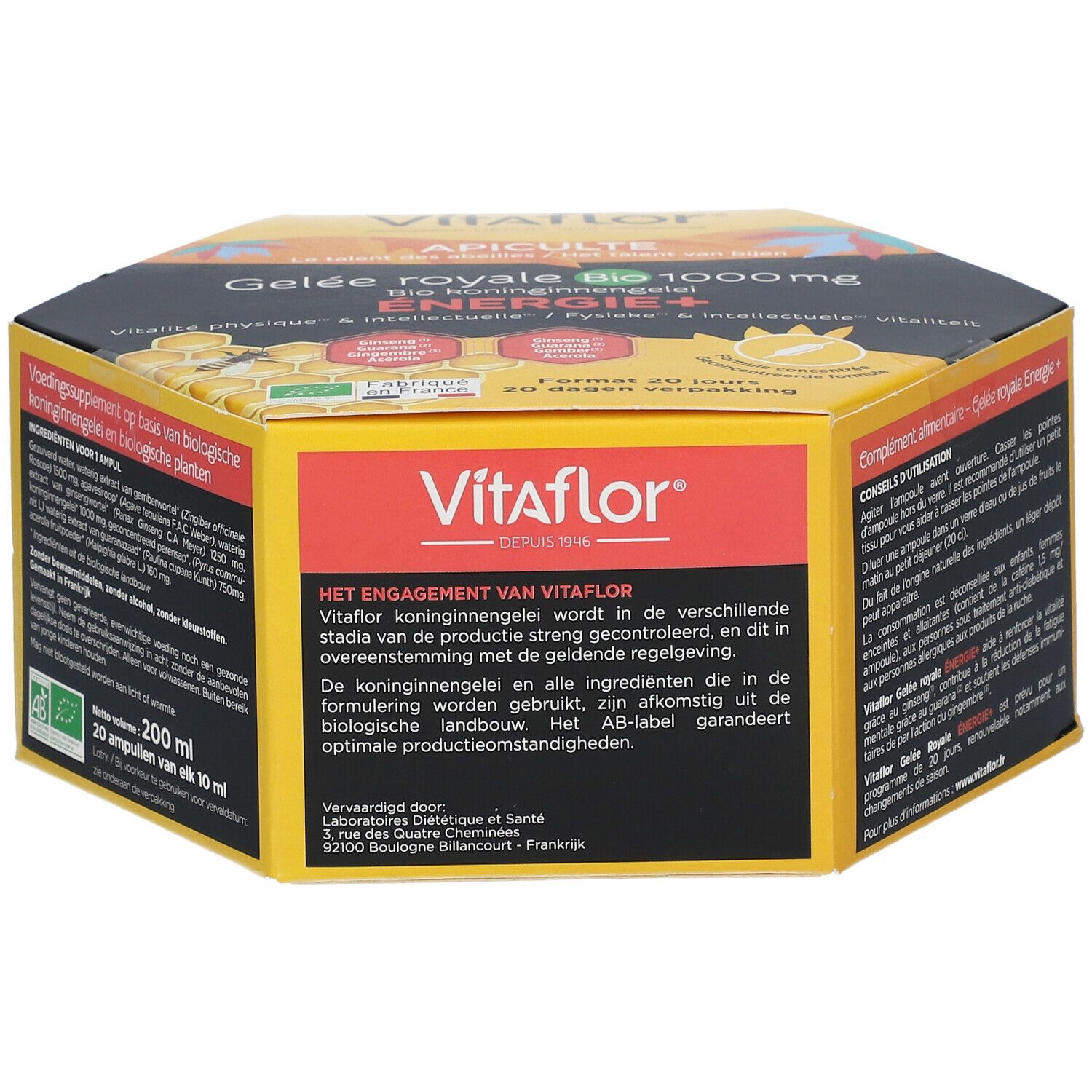 Vitaflor Apiculte Gel E Royale Bio Mg Energie Pc S Redcare