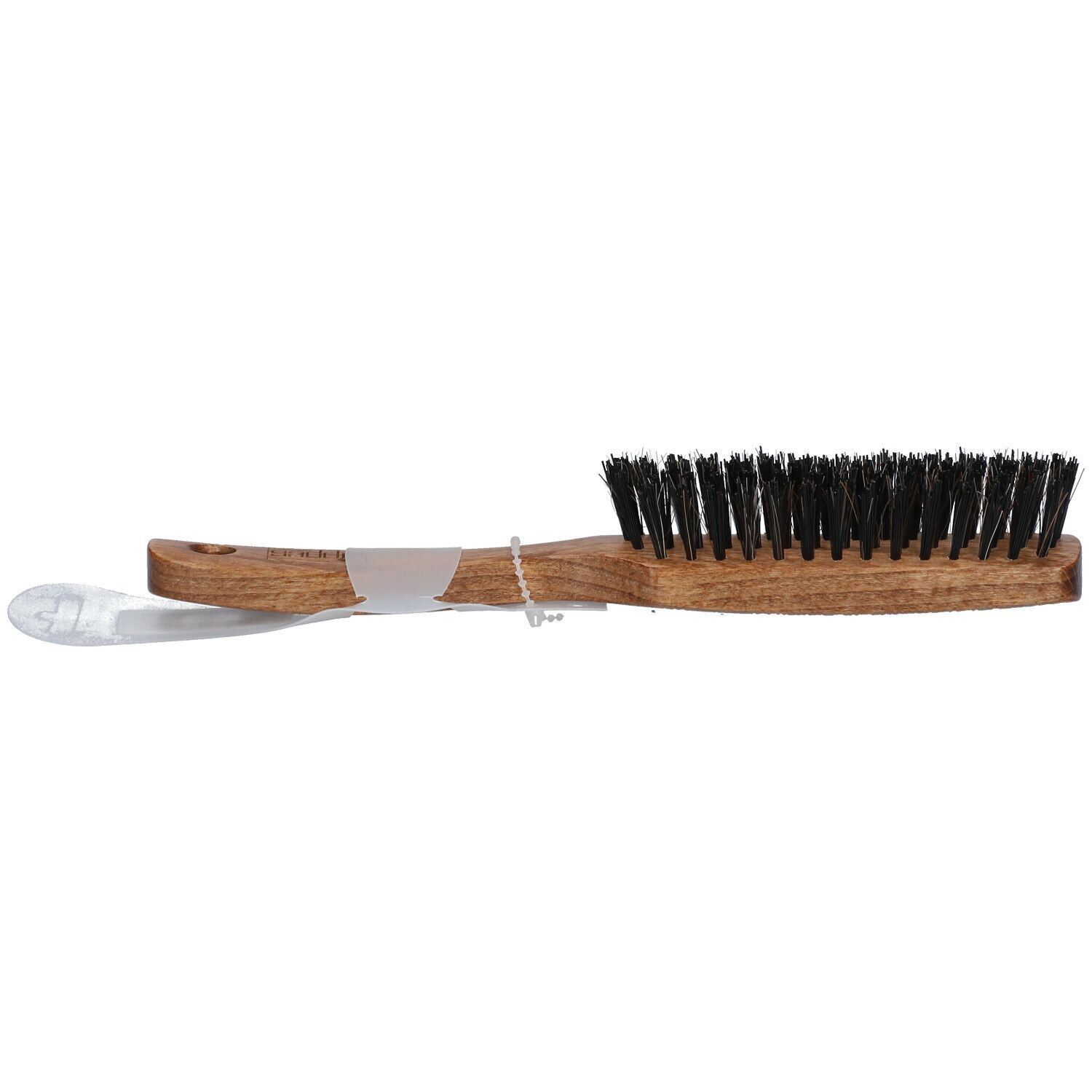 Nippes Brosse à cheveux hêtre brun allongée 5 rangées de poils en