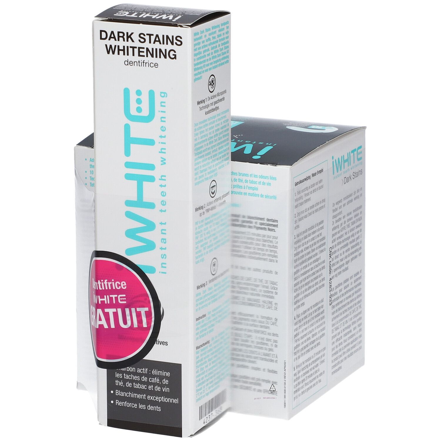 IWHITE Dark Stains whitening kit Dentifrice anti tâche noire 1 pc s