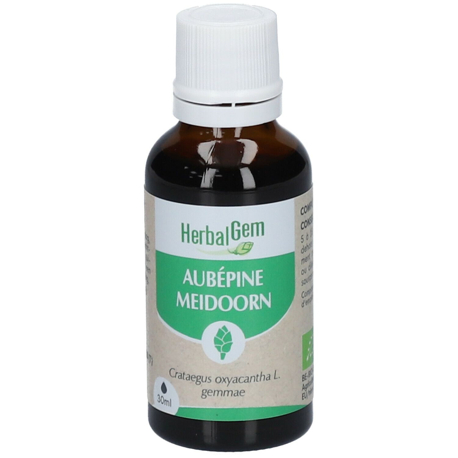 HERBALGEM Aubépine Bio Complément Alimentaire Extrait De Bourgeon