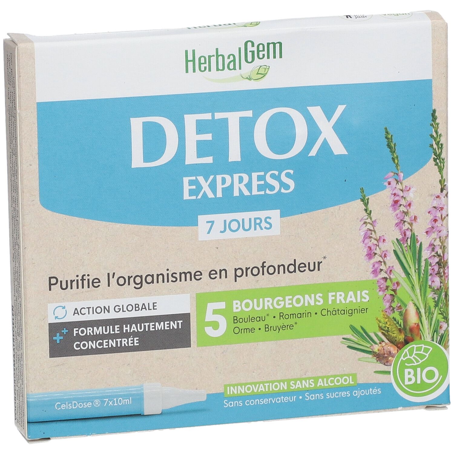 Herbalgem Detox Express Jours Purifie L Organisme En Profondeur