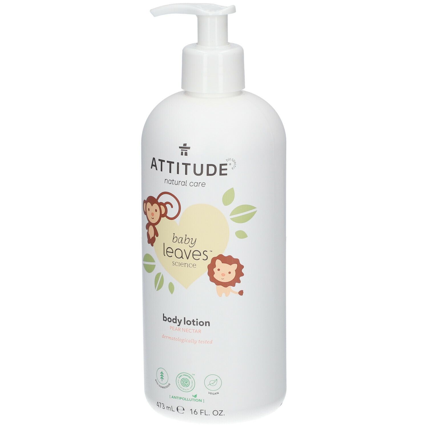 ATTITUDE Baby Leaves Lotion Pour Le Corps 473 Ml Redcare Pharmacie