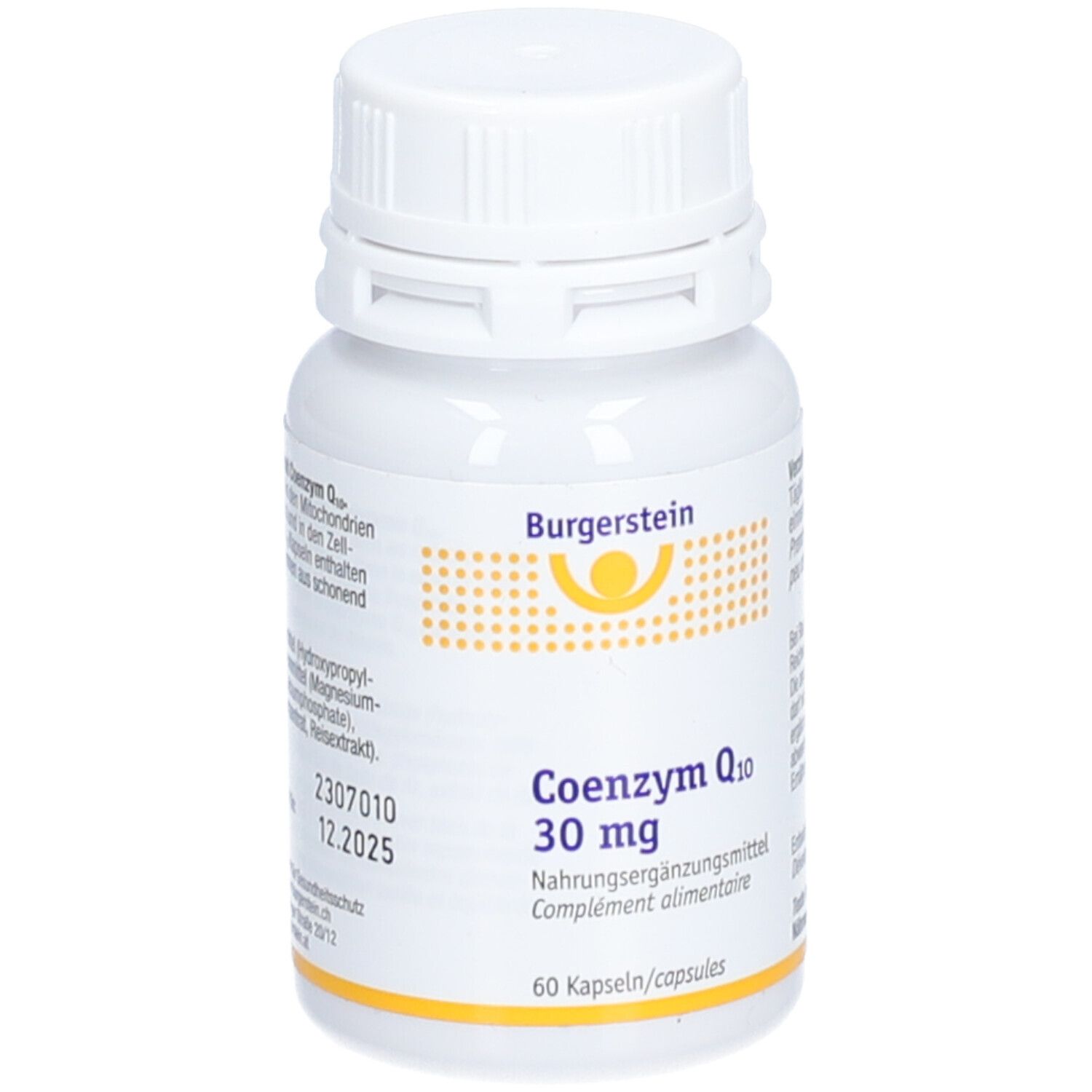 Burgerstein Coenzyme Q Mg Pc S Redcare Pharmacie