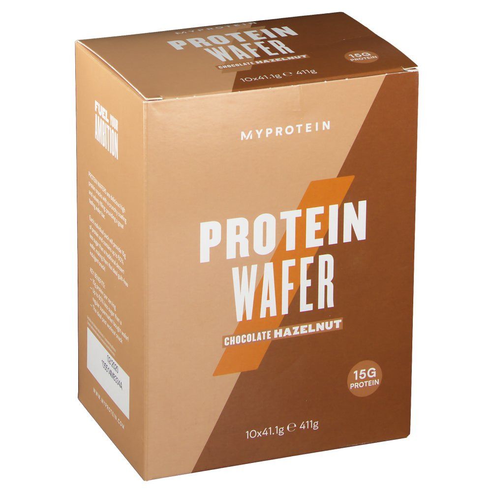 MyProtein Gaufrettes protéinées chocolat noisette 10x41 g Redcare