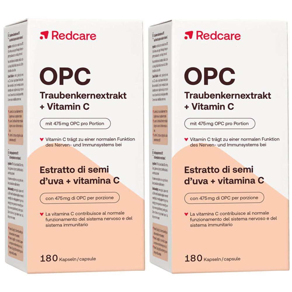 Redcare Opc Extrait De P Pins De Raisin Vitamine C X Pc S