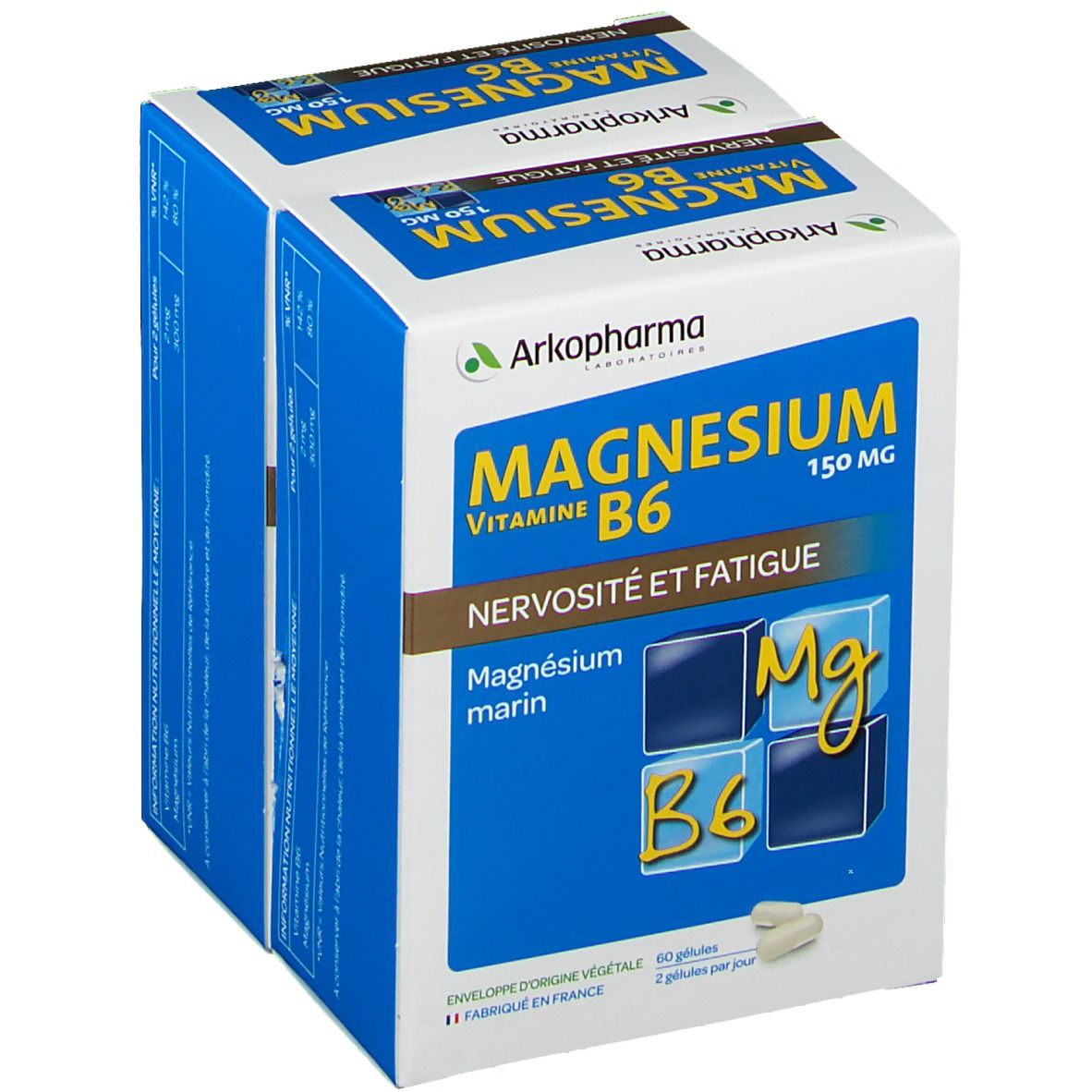 Arkopharma Magnesium Marin Vitamine B6 2x60 Pc S Redcare Pharmacie