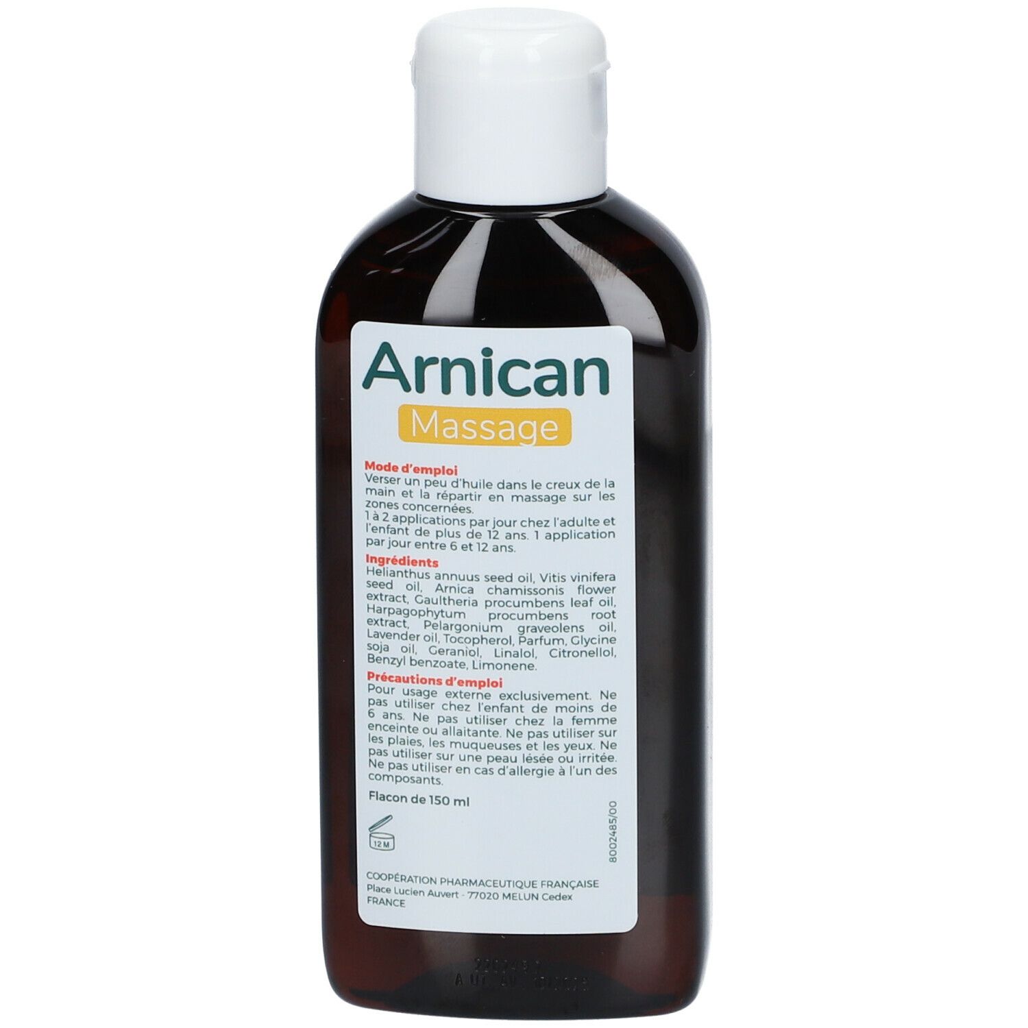 Arnican Huile Massage 150 Ml Redcare Pharmacie