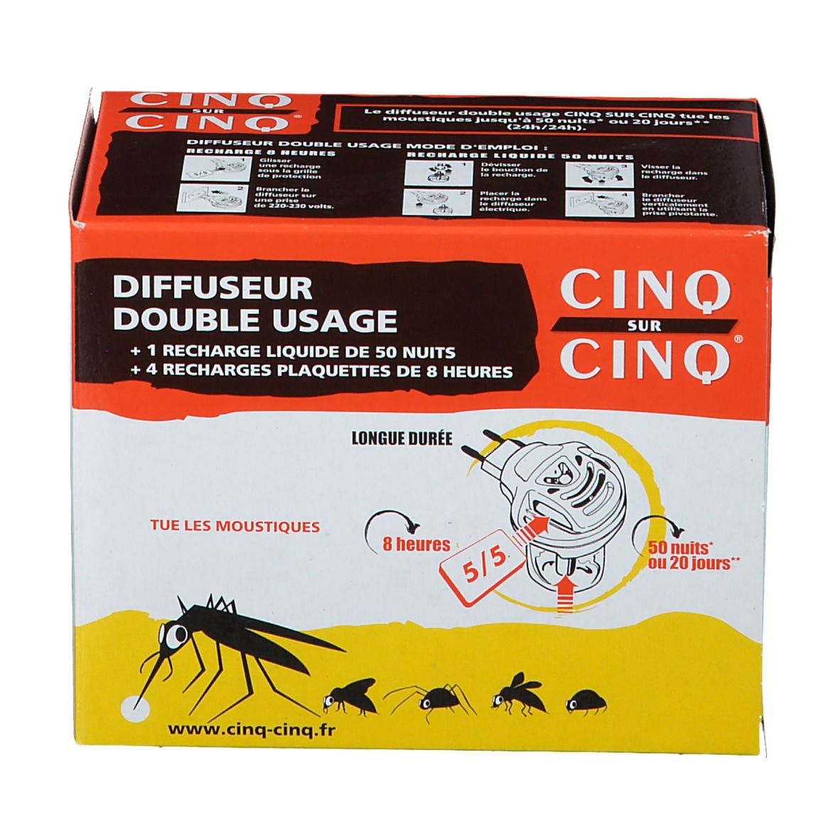 Cinq Sur Cinq Diffuseur Lectrique Double Usage Pc S Redcare