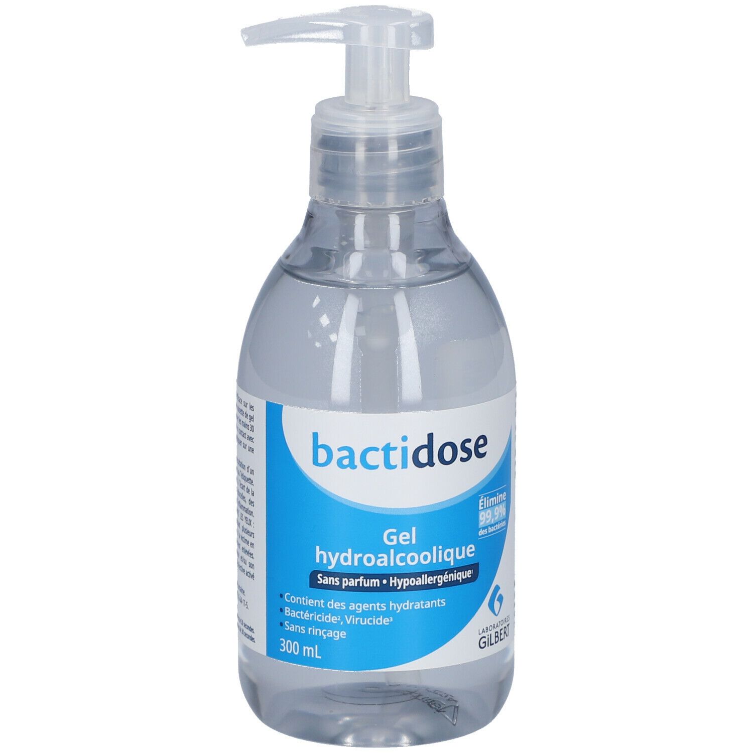 Bactidose Gel Hydroalcolique Hygiène mains 300 ml Redcare Pharmacie