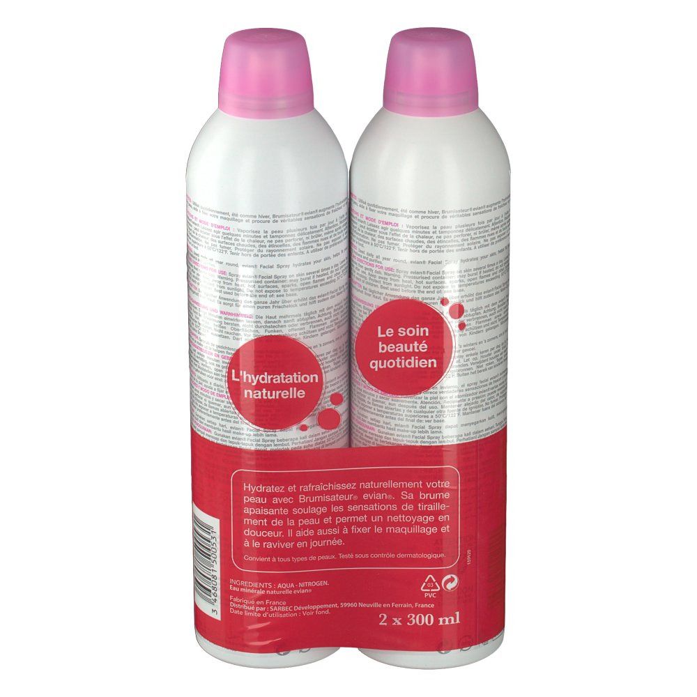 Evian Brumisateur Eau Min Rale Ml Redcare Pharmacie