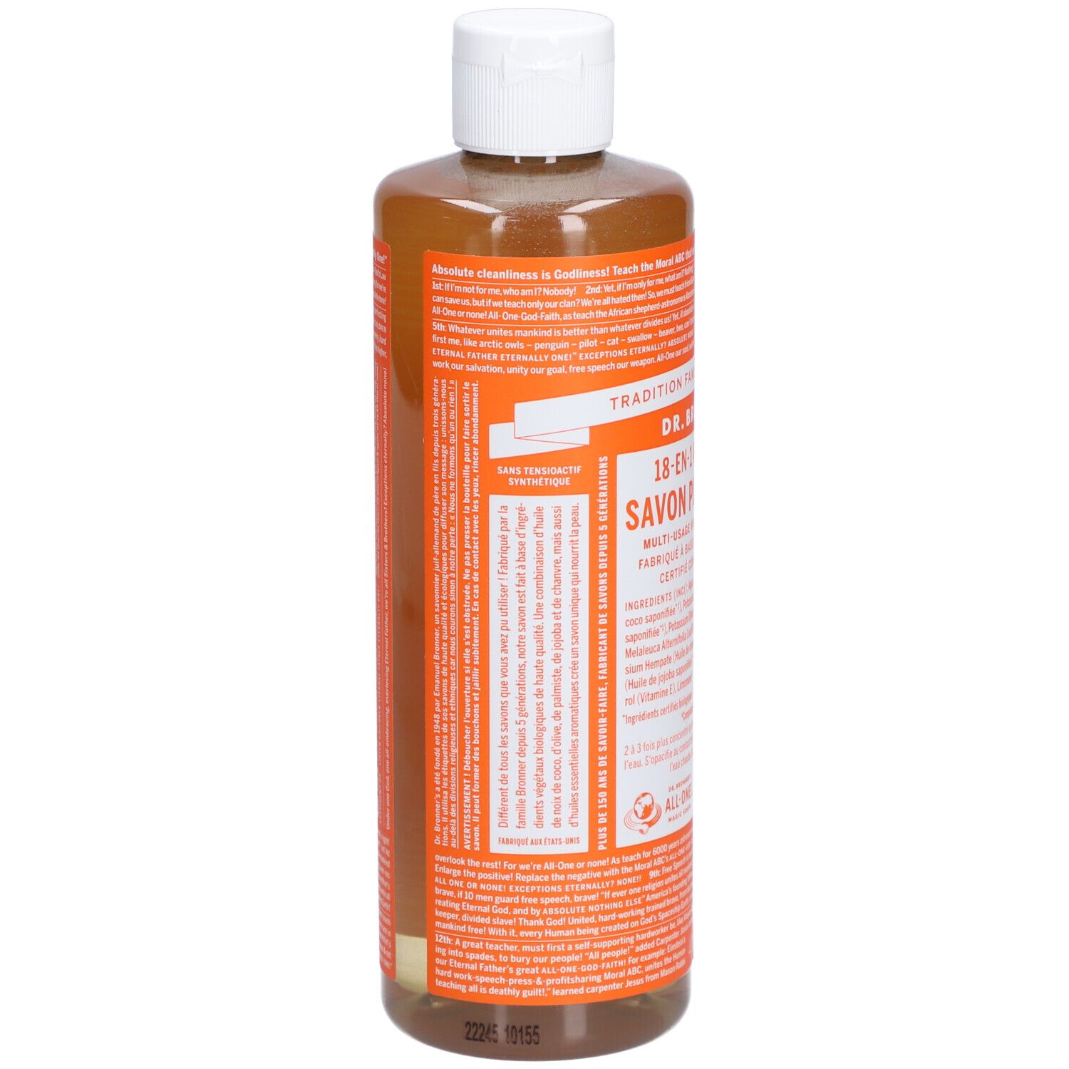 Dr Bronner S Savon Pur V G Tal Liquide En Arbre Th Ml