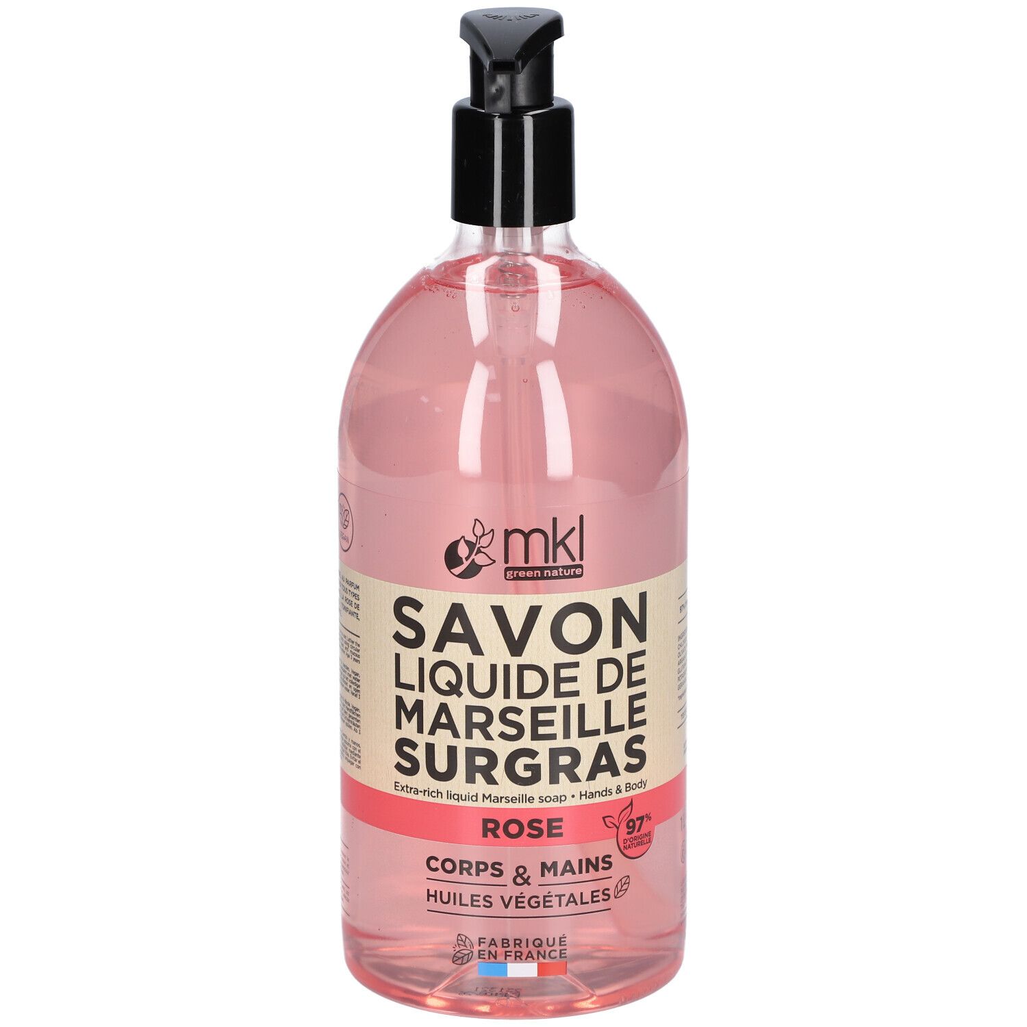 Mkl Savon De Marseille Liquide L Rose Ml Redcare Pharmacie