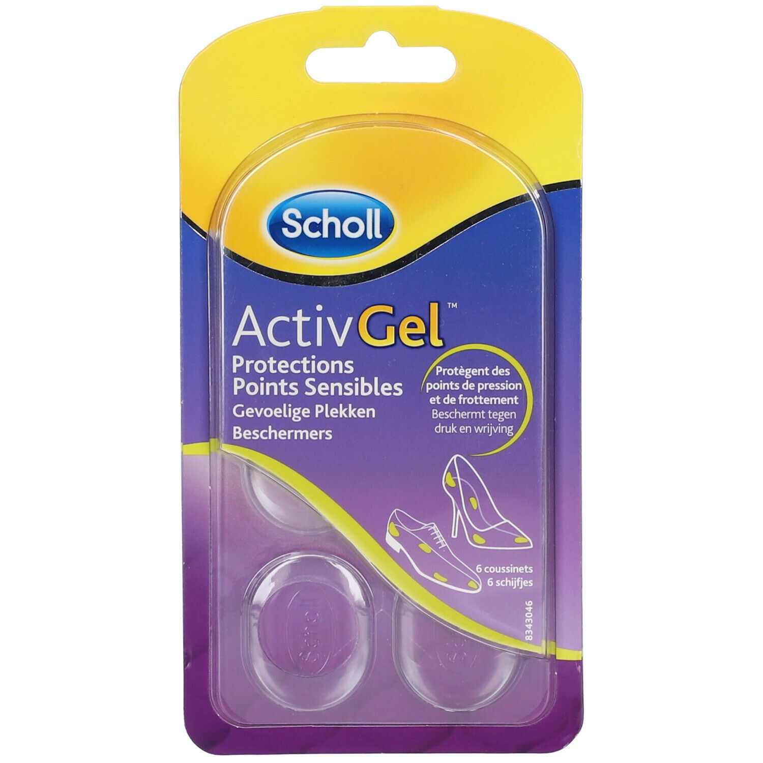 Scholl Activgel Party Feet Protections Points Sensibles Pc