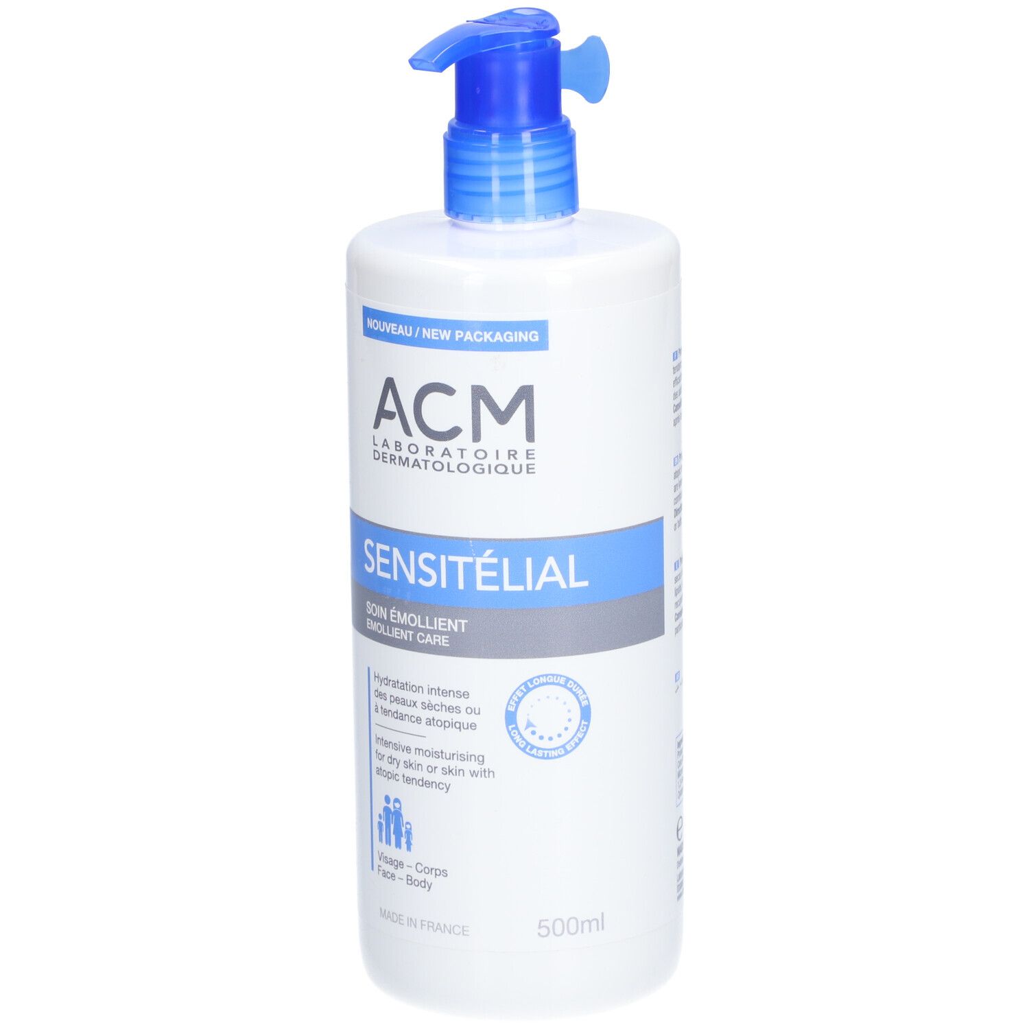 ACM Sensitélial Soin Emollient 500 ml Redcare Pharmacie