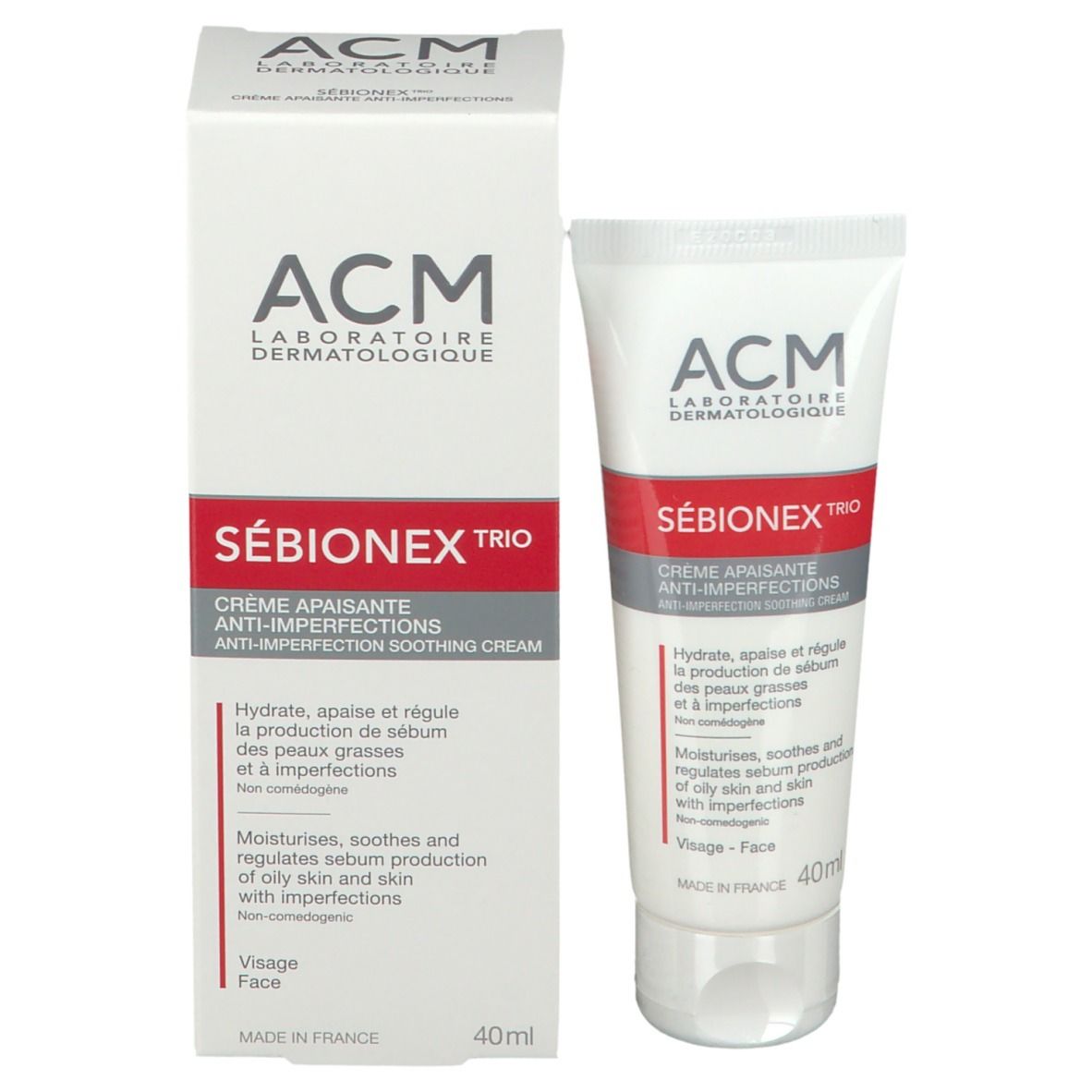 ACM SÉBIONEX TRIO Crème Apaisante Anti Imperfections 40 ml Redcare