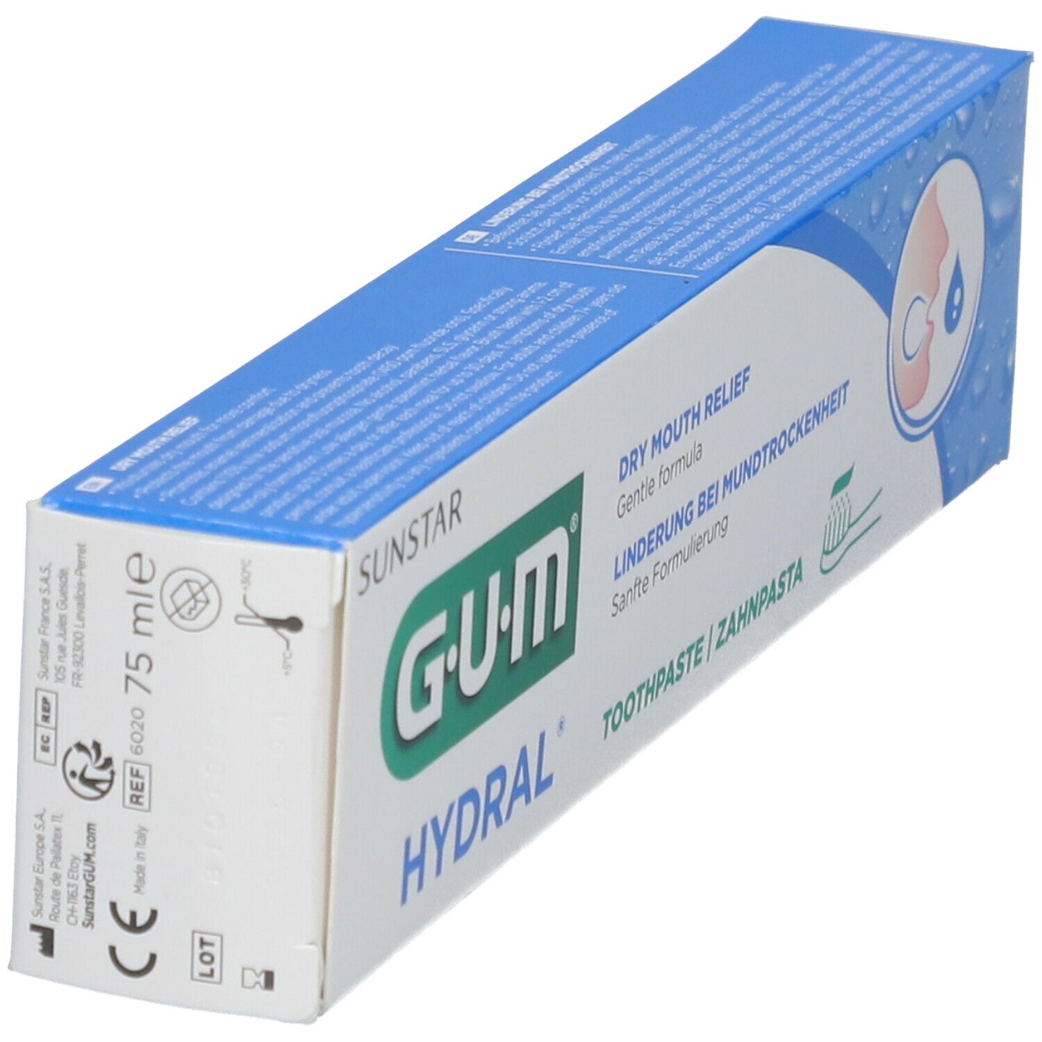 GUM Hydral Dentifrice 75 Ml Redcare Pharmacie