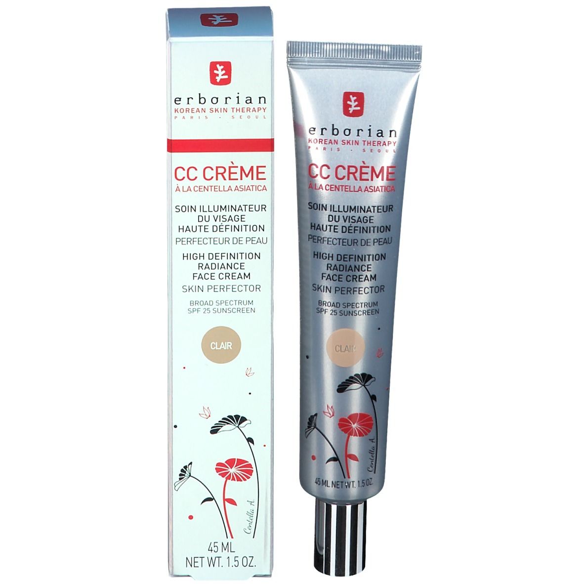 erborian CC Crème à la Centella Asiatica Clair 45 ml Redcare Pharmacie