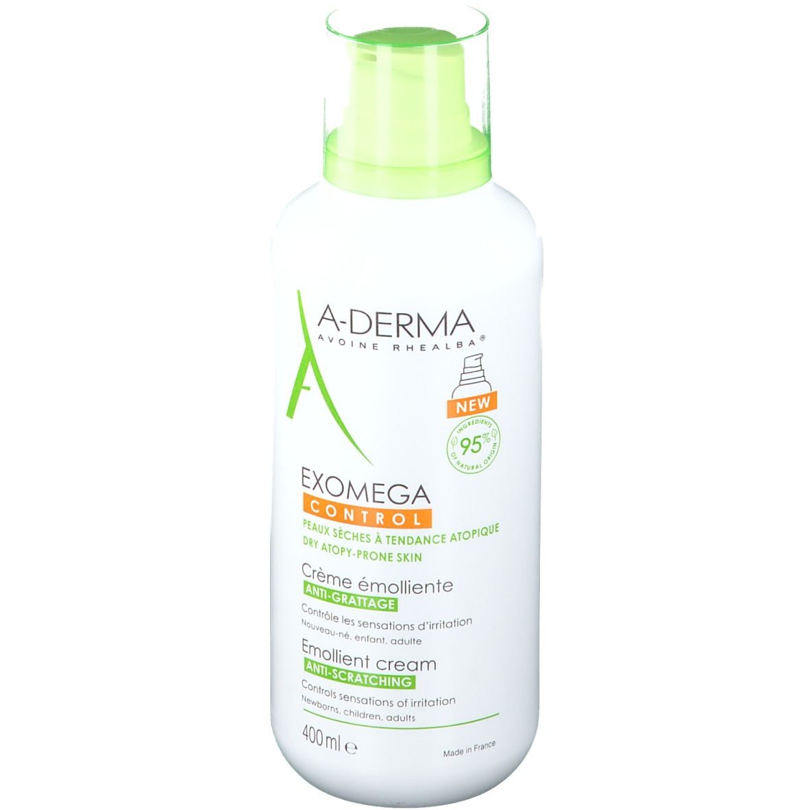 A DERMA EXOMEGA CONTROL Crème émolliente anti grattage 400 ml Redcare