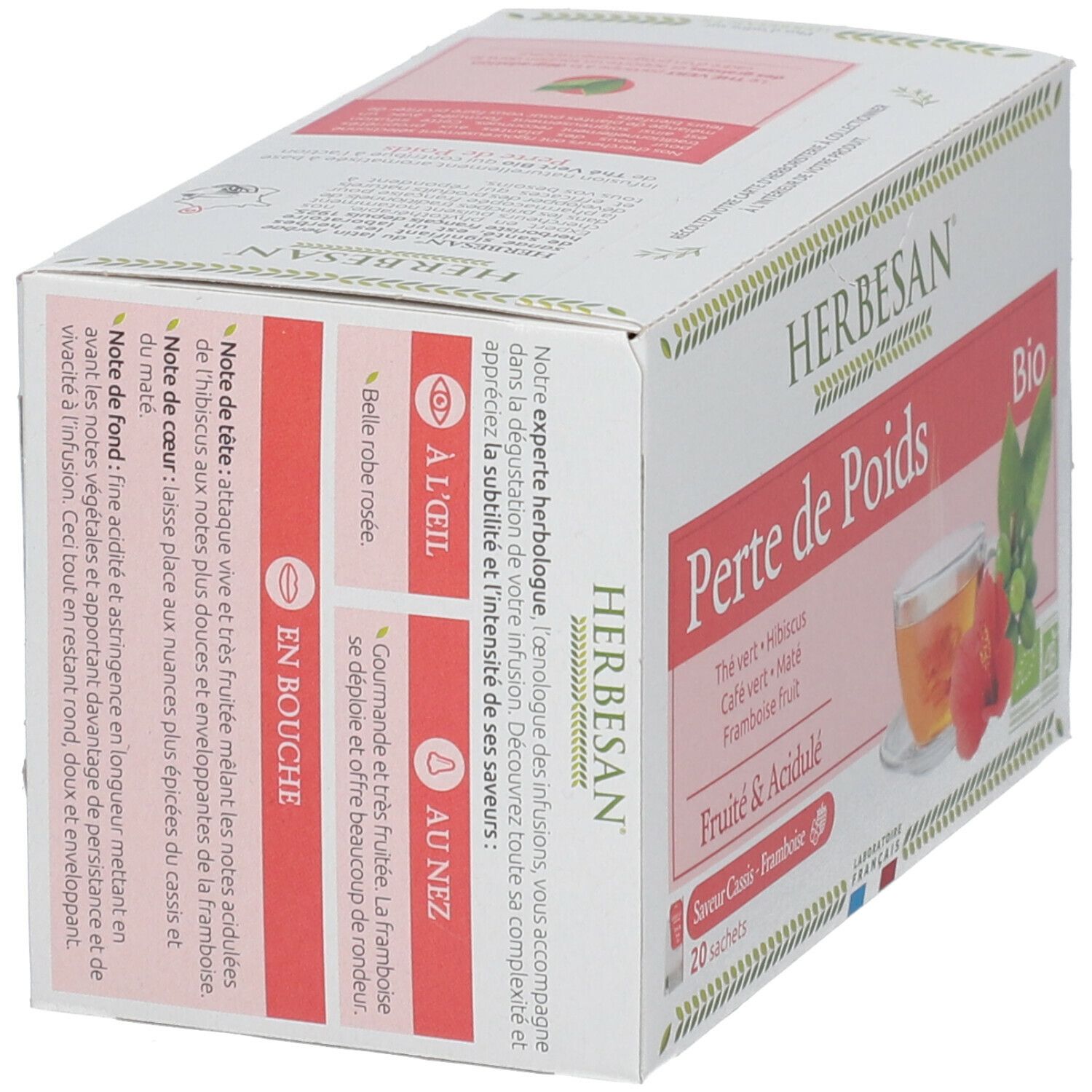 HERBESAN N15 Infusion Maté Perte de Poids 20 pc s Redcare Pharmacie