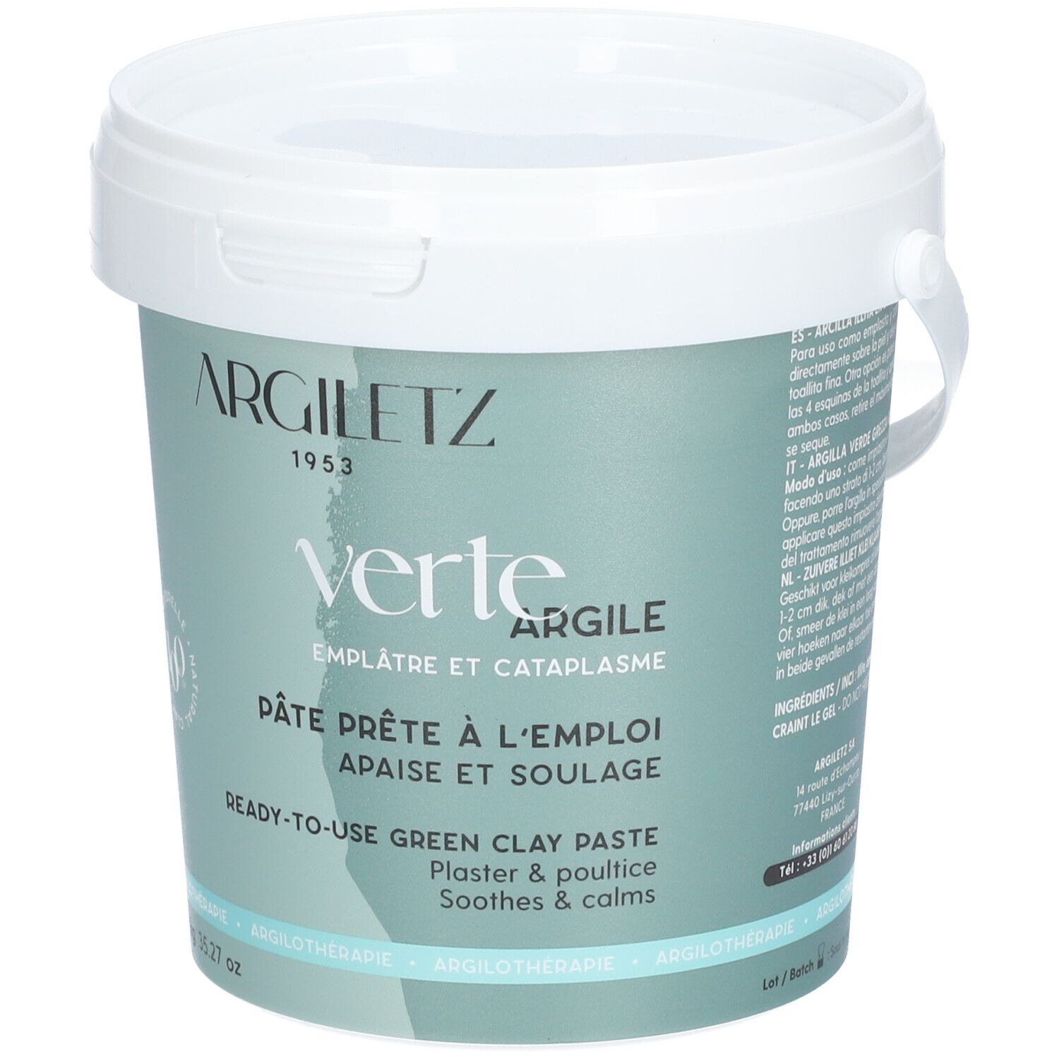 Argiletz Pot D Argile Verte 1000 G Redcare Pharmacie