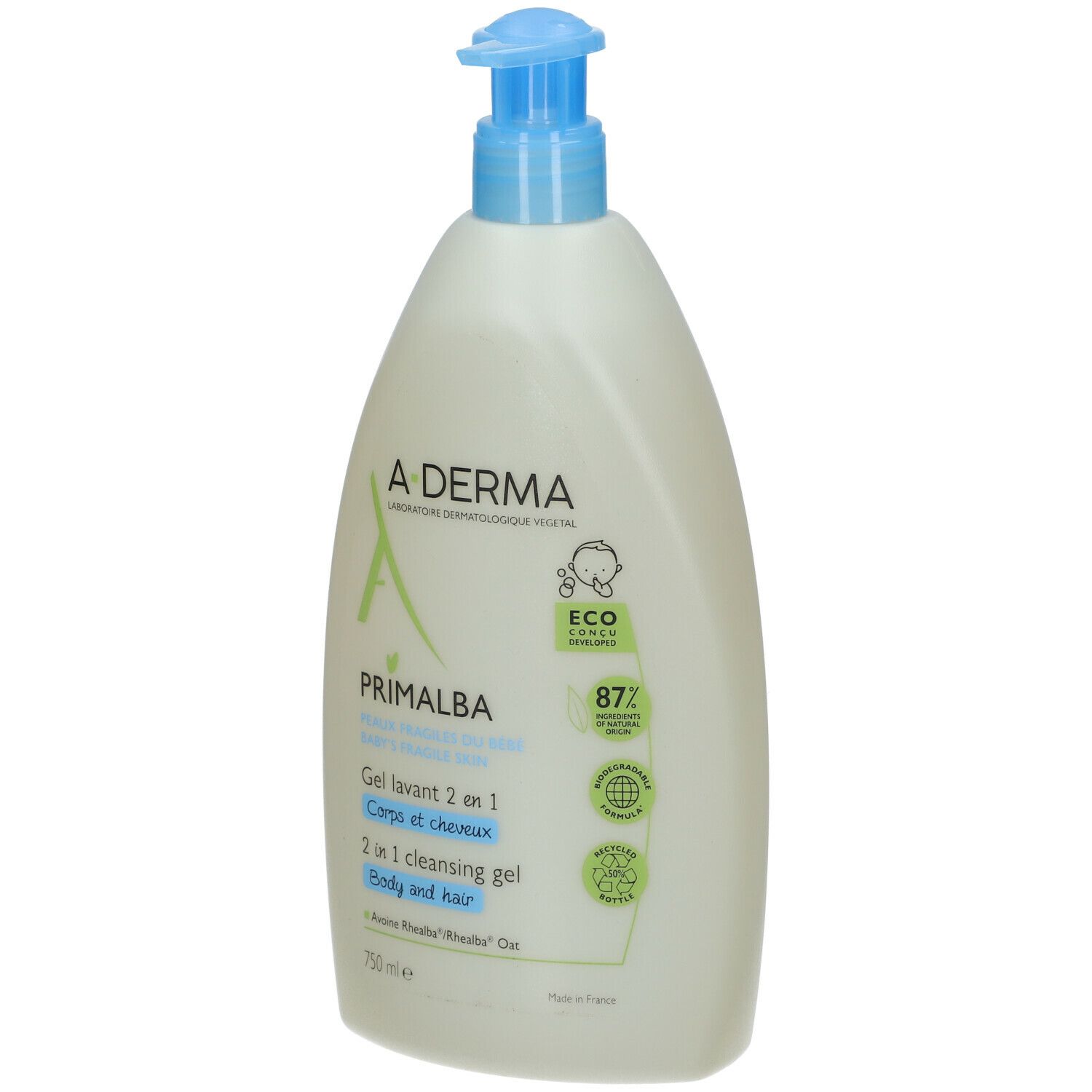 A DERMA PRIMALBA Baby Gel Lavant 2 En 1 750 Ml Redcare Pharmacie