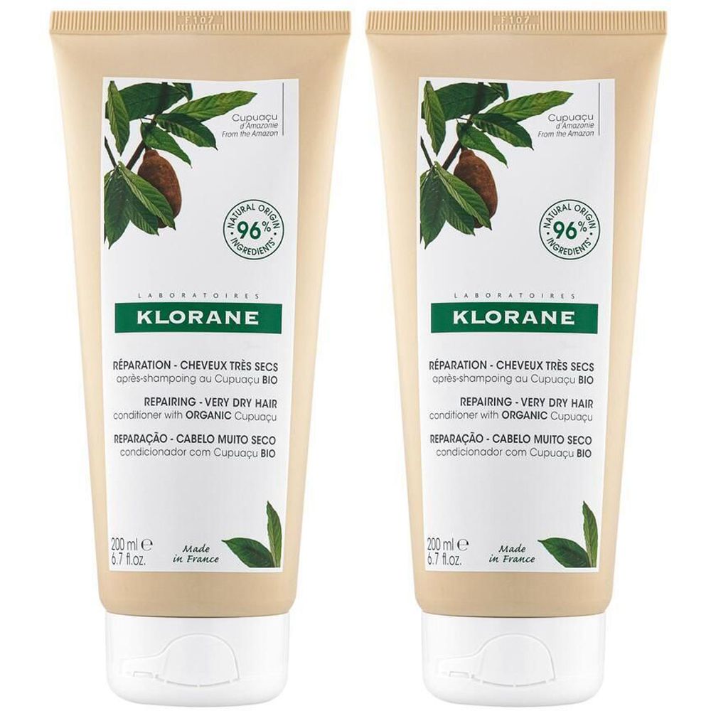 KLORANE Réparation Après Shampooing au beurre de Cupuaçu BIO 200 ml