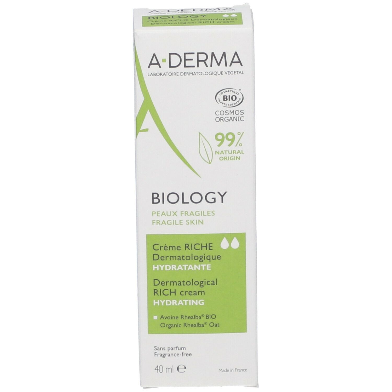 A DERMA BIOLOGY Crème riche dermatologique hydratante 40 ml Redcare