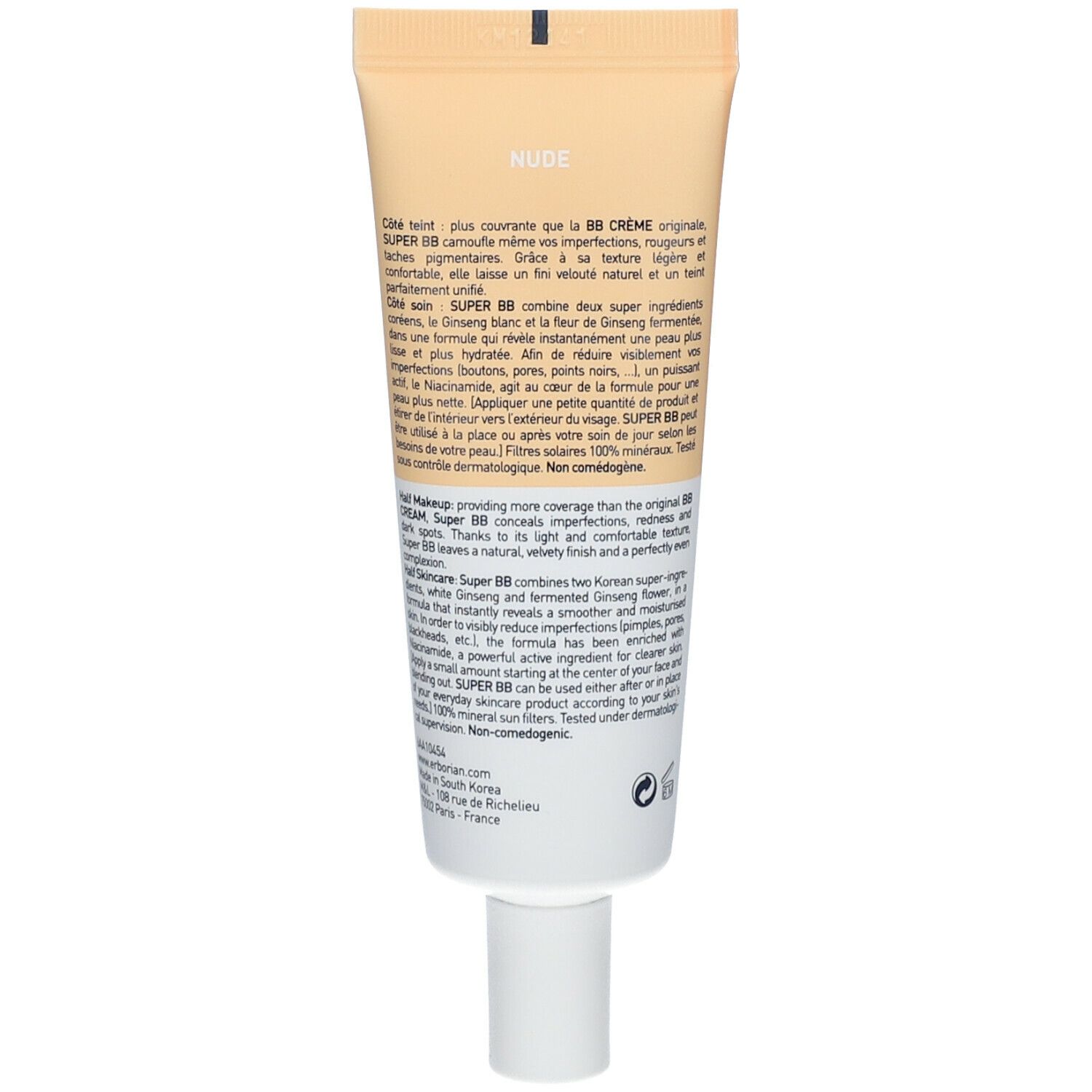 erborian Super BB Crème au Ginseng Nude 40 ml Redcare Pharmacie