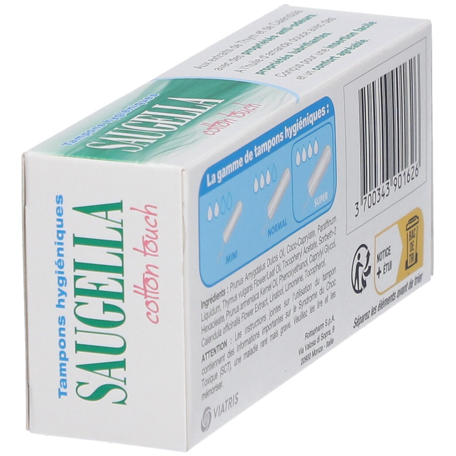 Saugella Cotton Touch Tampons Hygi Niques Super Pc S Redcare