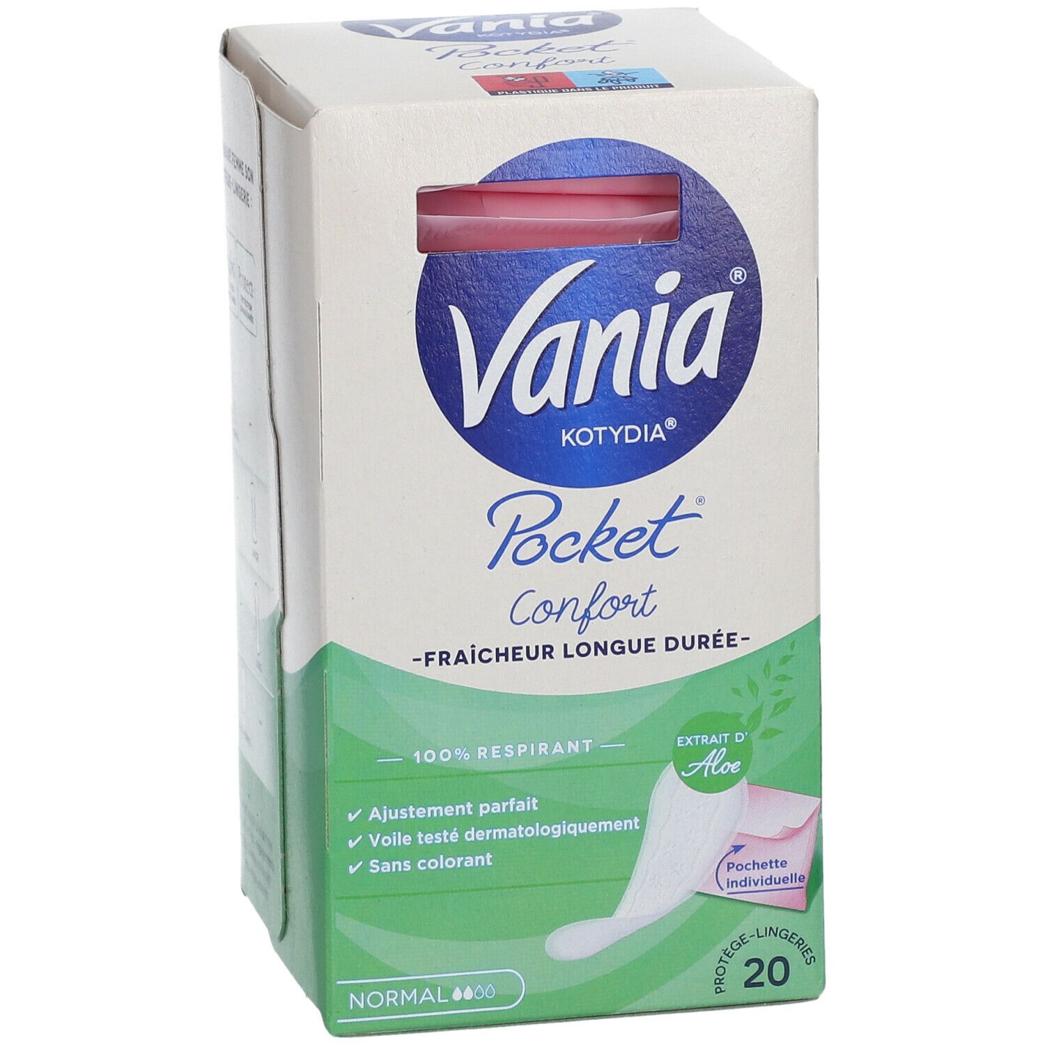 Vania Kotydia Pocket Prot Ge Lingerie Confort Normal Aloe Vera Pc