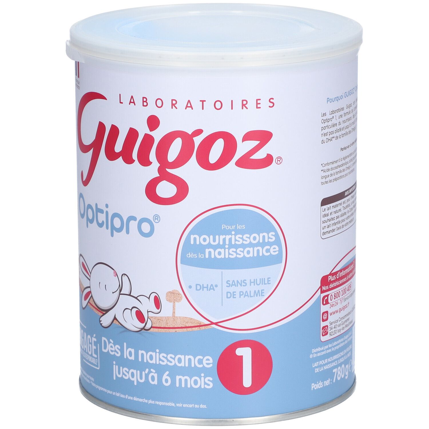 GUIGOZ Optipro 1 Lait 1er âge 780 g Redcare Pharmacie