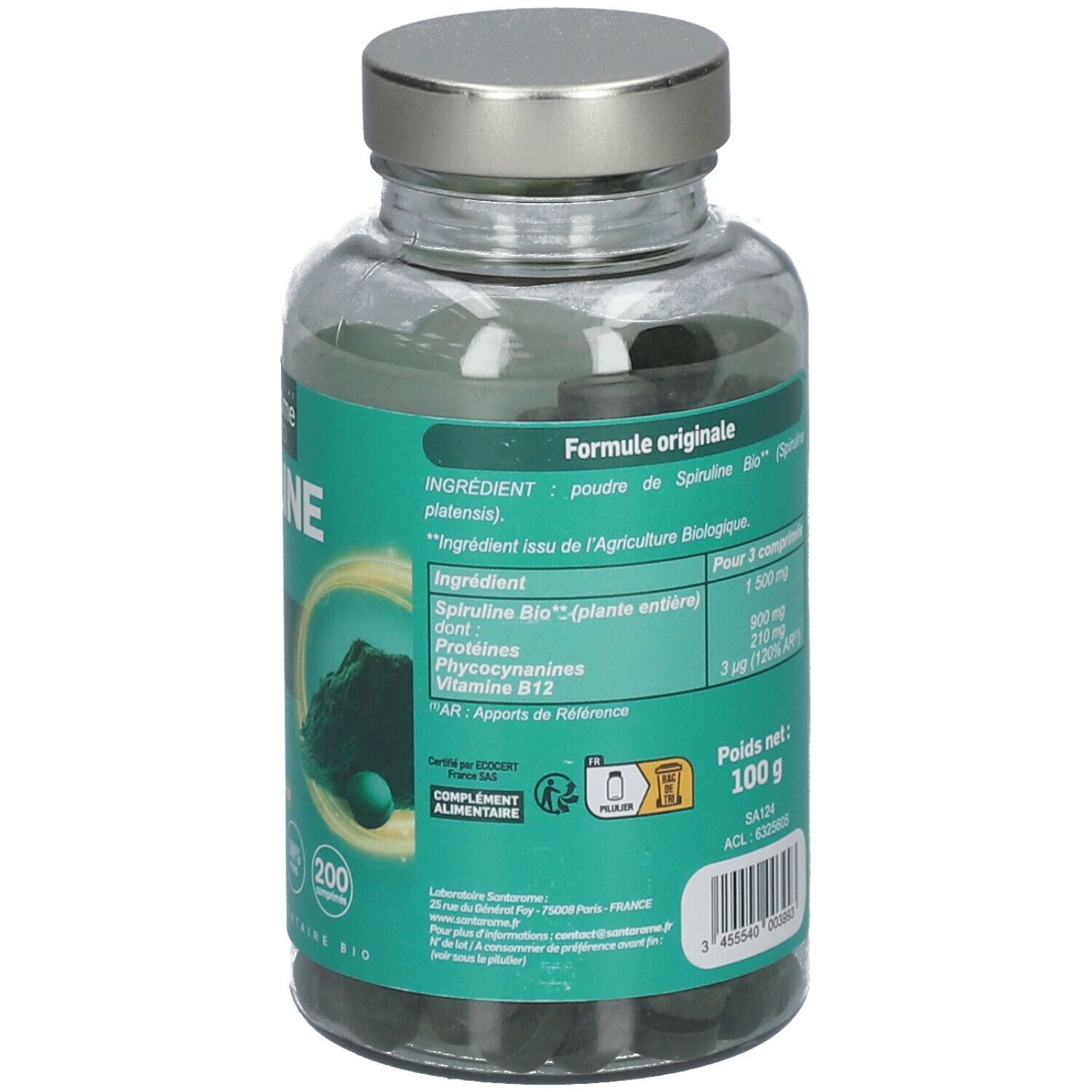 Santarome Spiruline Bio Pc S Redcare Pharmacie