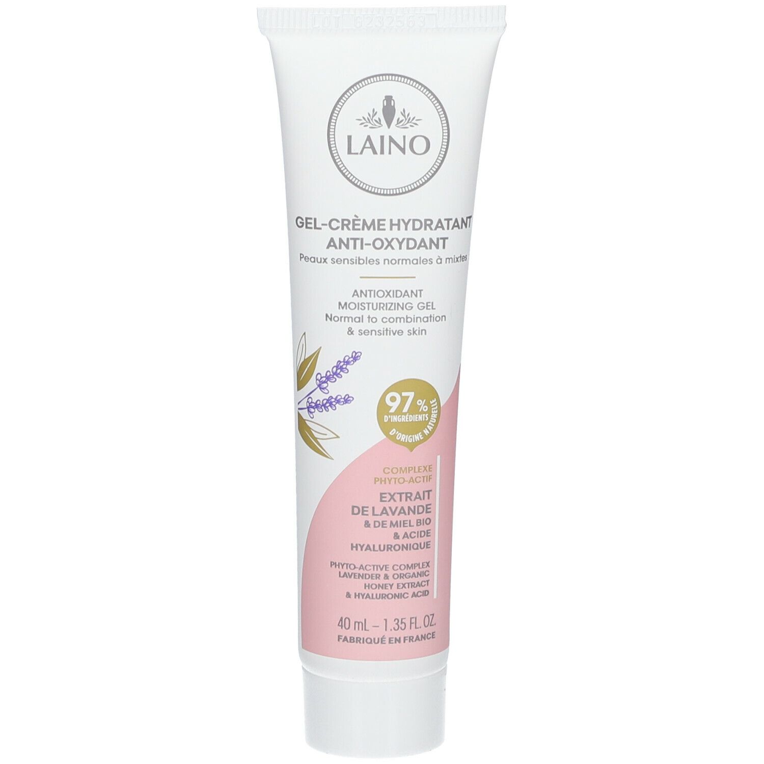 LAINO Gel Crème Hydratant Anti Oxydant 40 ml Redcare Pharmacie