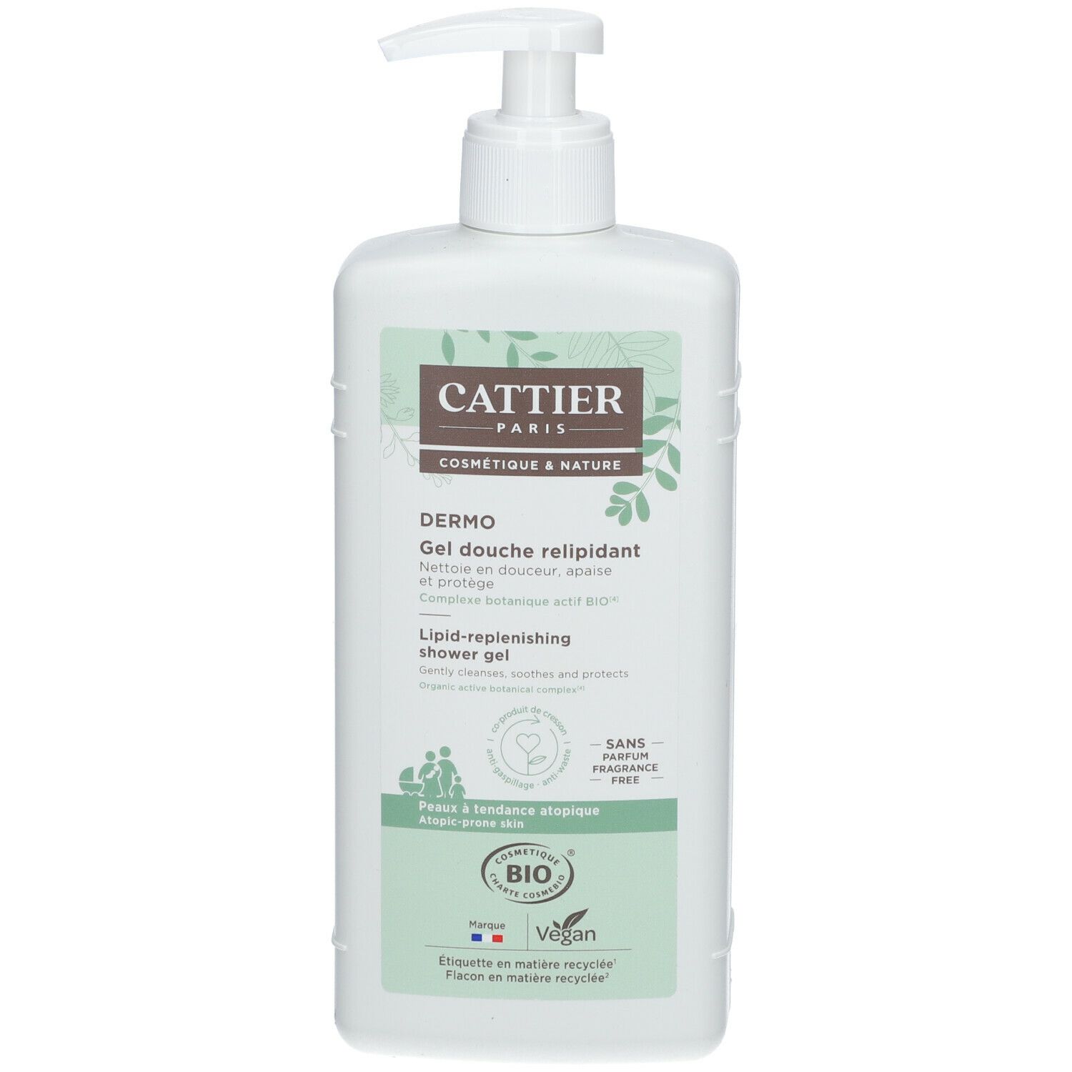 CATTIER Gel Douche Relipidant 500 Ml Redcare Pharmacie