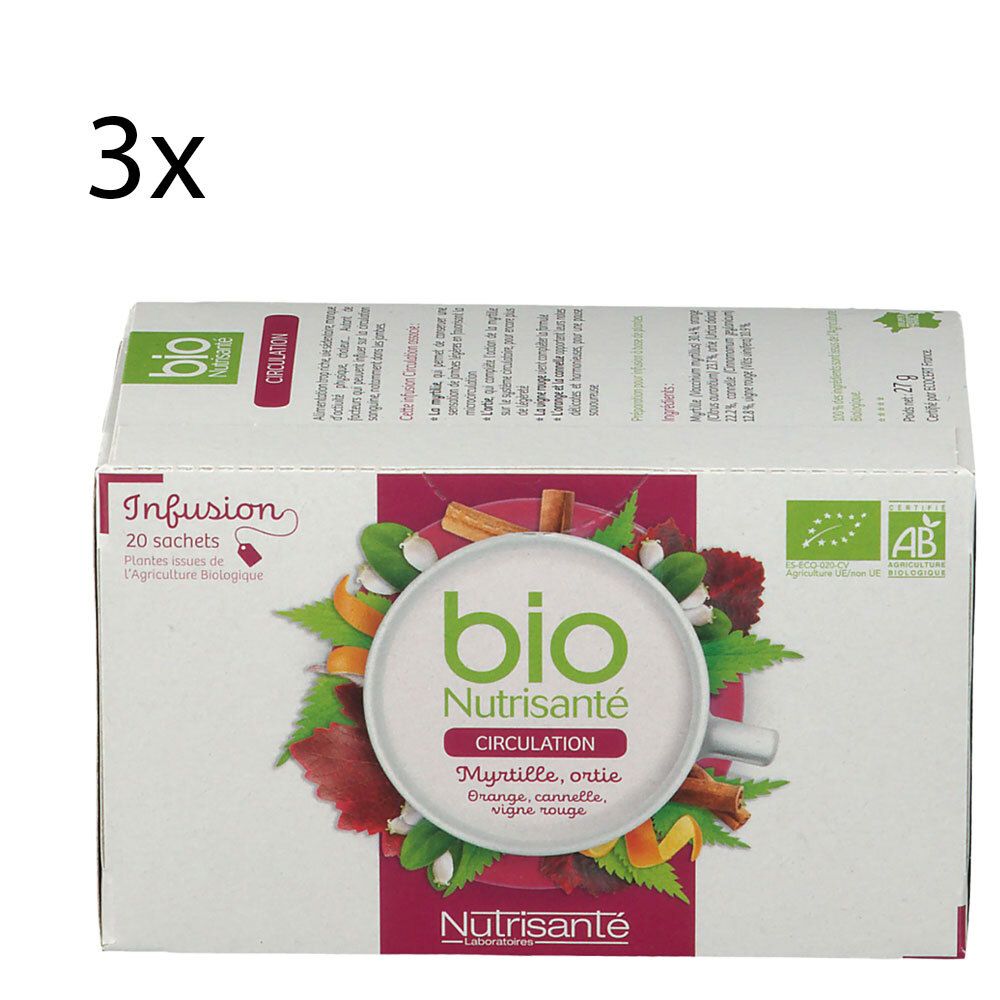 bio Nutrisanté Infusion Circulation 3x20 pc s Redcare Pharmacie