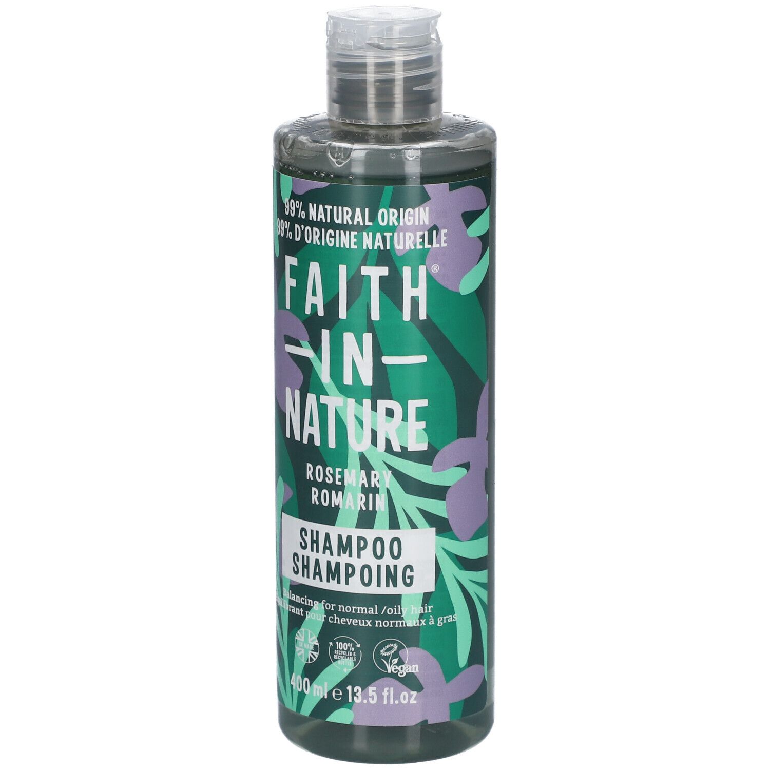 FAITH IN NATURE Shampoing Au Romarin 400 Ml Redcare Pharmacie