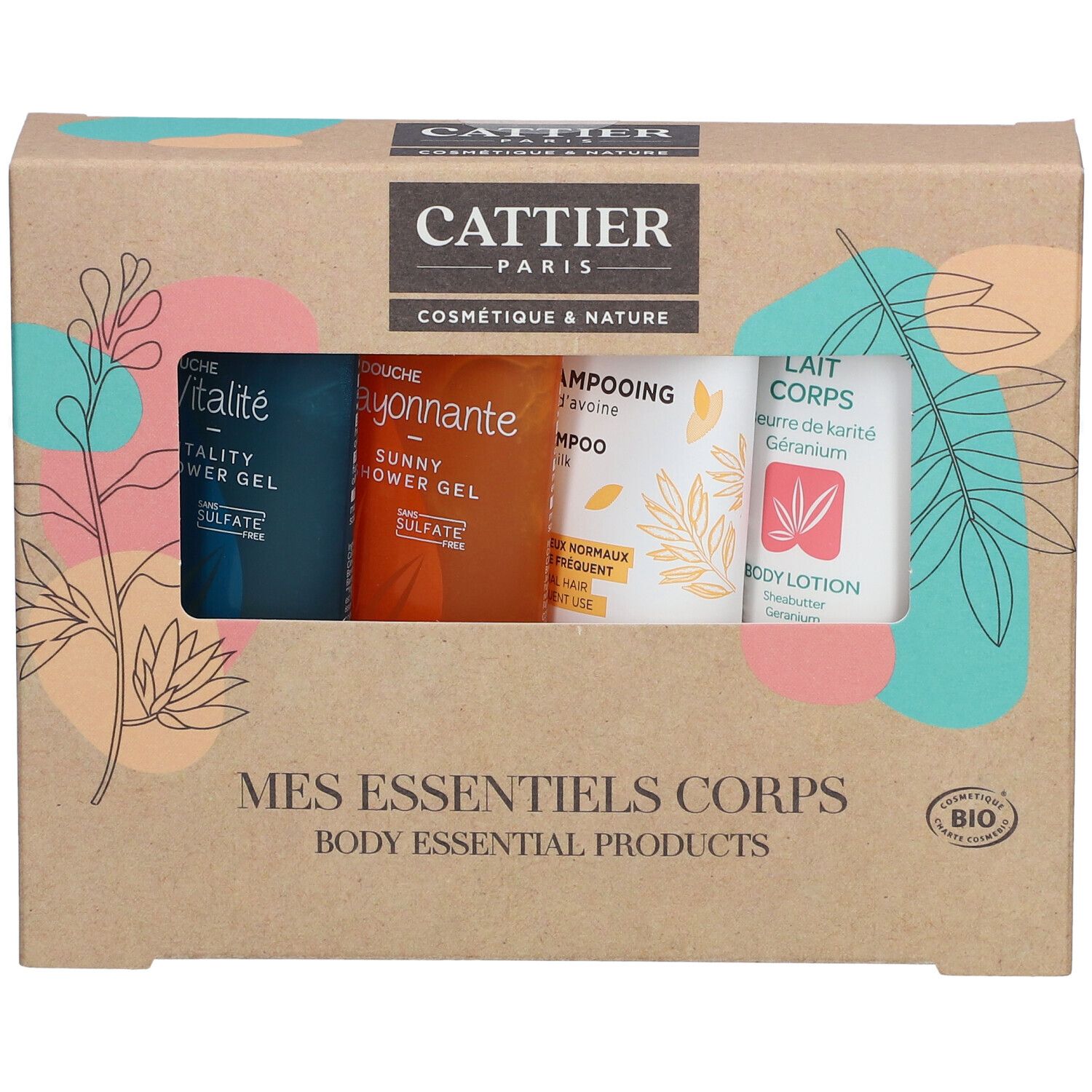 CATTIER Coffret Mes Essentiels Corps 4x40 Ml Redcare Pharmacie