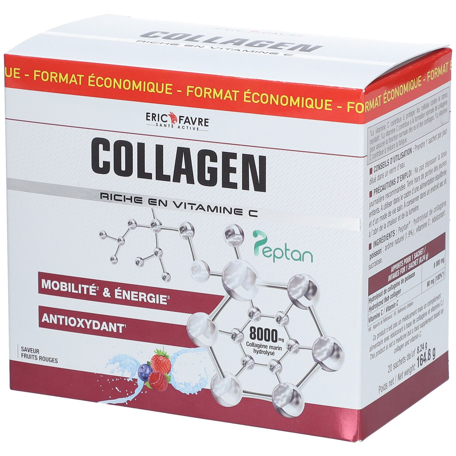 ERIC FAVRE Collagen Peptan en poudre Collagène marin hydrolysé et