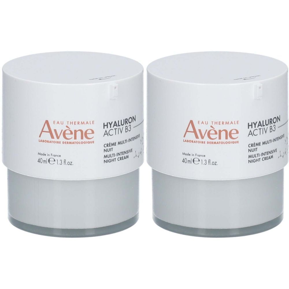 Avène Hyaluron Activ B3 Crème multi Intensive Nuit 2x40 ml Redcare