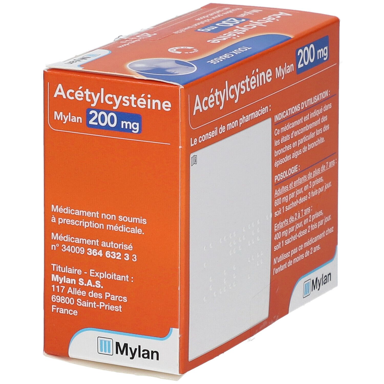 Ac Tylcyst Ine Mylan Mg Pc S Redcare Pharmacie